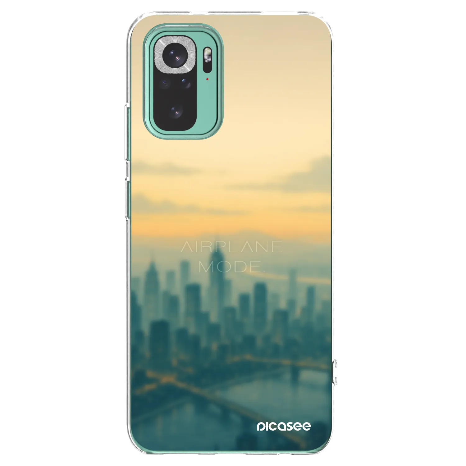 Picasee silikonska prozirna maskica za Xiaomi Redmi Note 10 Pro - Airplane mode