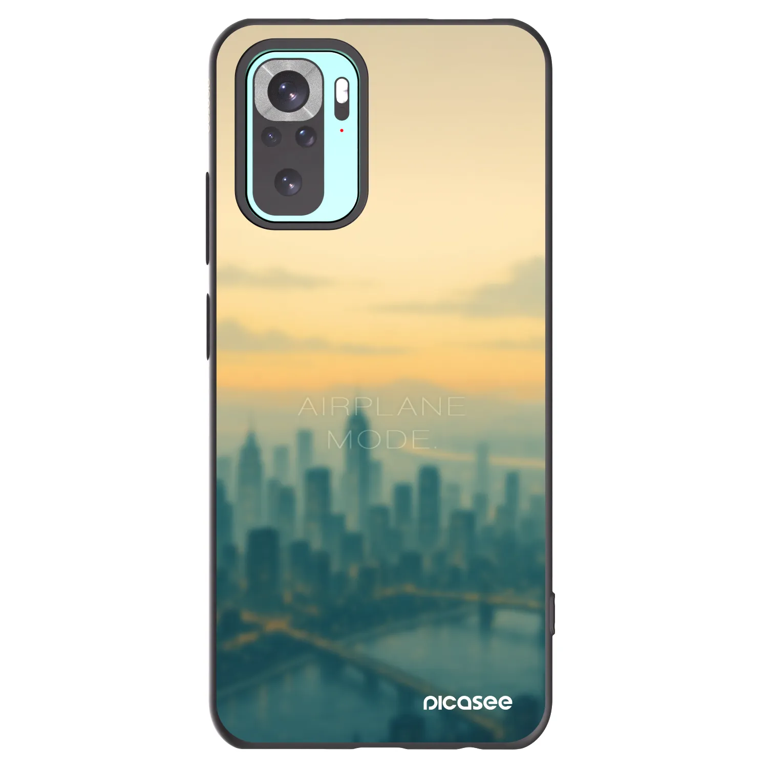 Picasee crna silikonska maskica za Xiaomi Redmi Note 10 Pro - Airplane mode