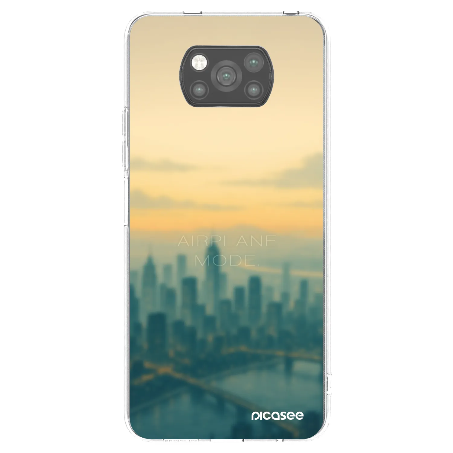 Picasee crna silikonska maskica za Xiaomi Poco X3 Pro - Airplane mode