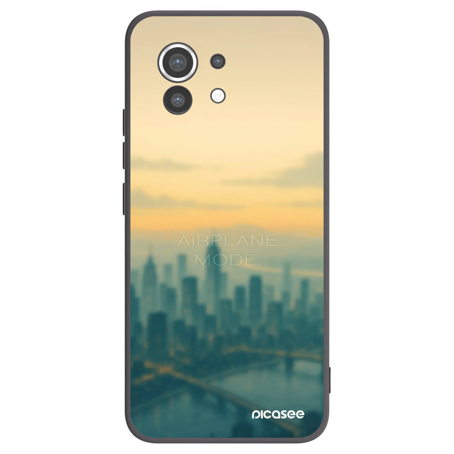 Picasee crna silikonska maskica za Xiaomi Mi 11 - Airplane mode