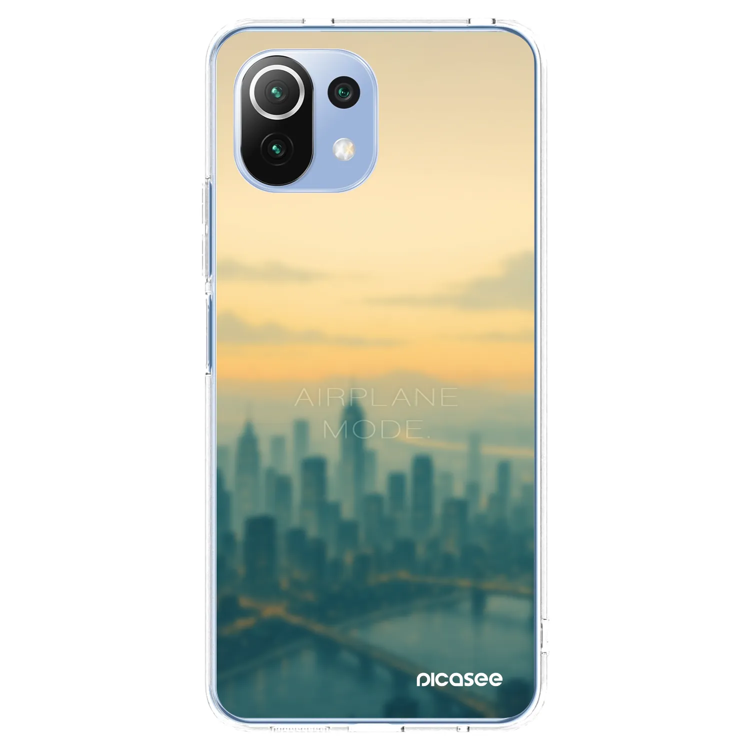 Picasee silikonska prozirna maskica za Xiaomi Mi 11 Lite - Airplane mode