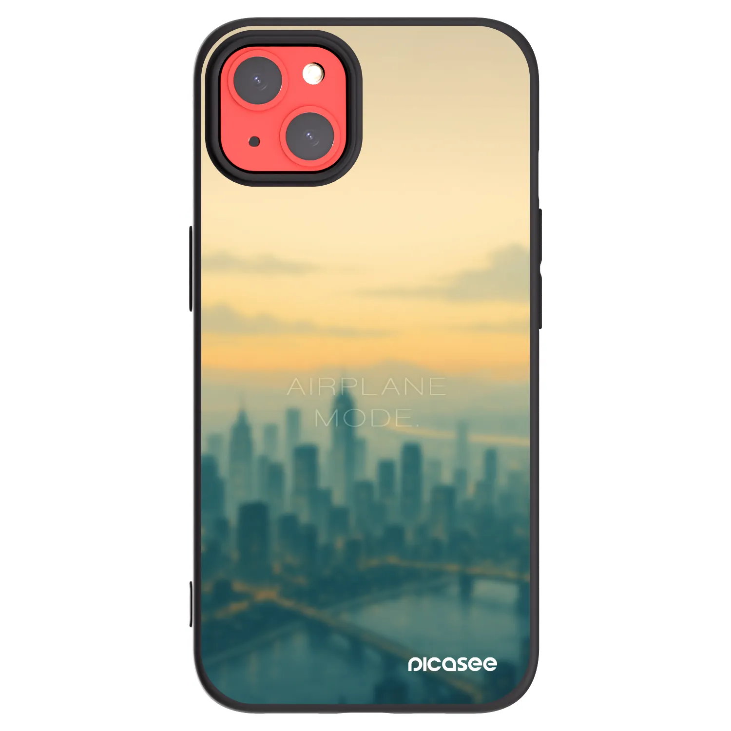 Picasee crna silikonska maskica za Apple iPhone 13 - Airplane mode