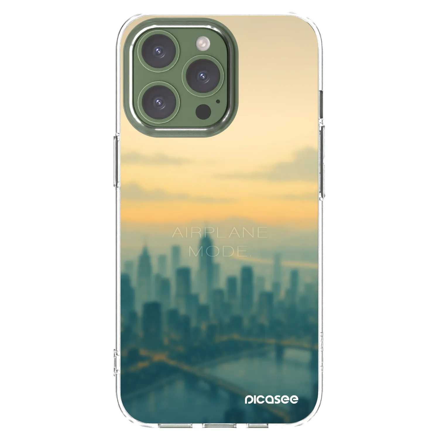 Picasee silikonska prozirna maskica za Apple iPhone 13 Pro - Airplane mode