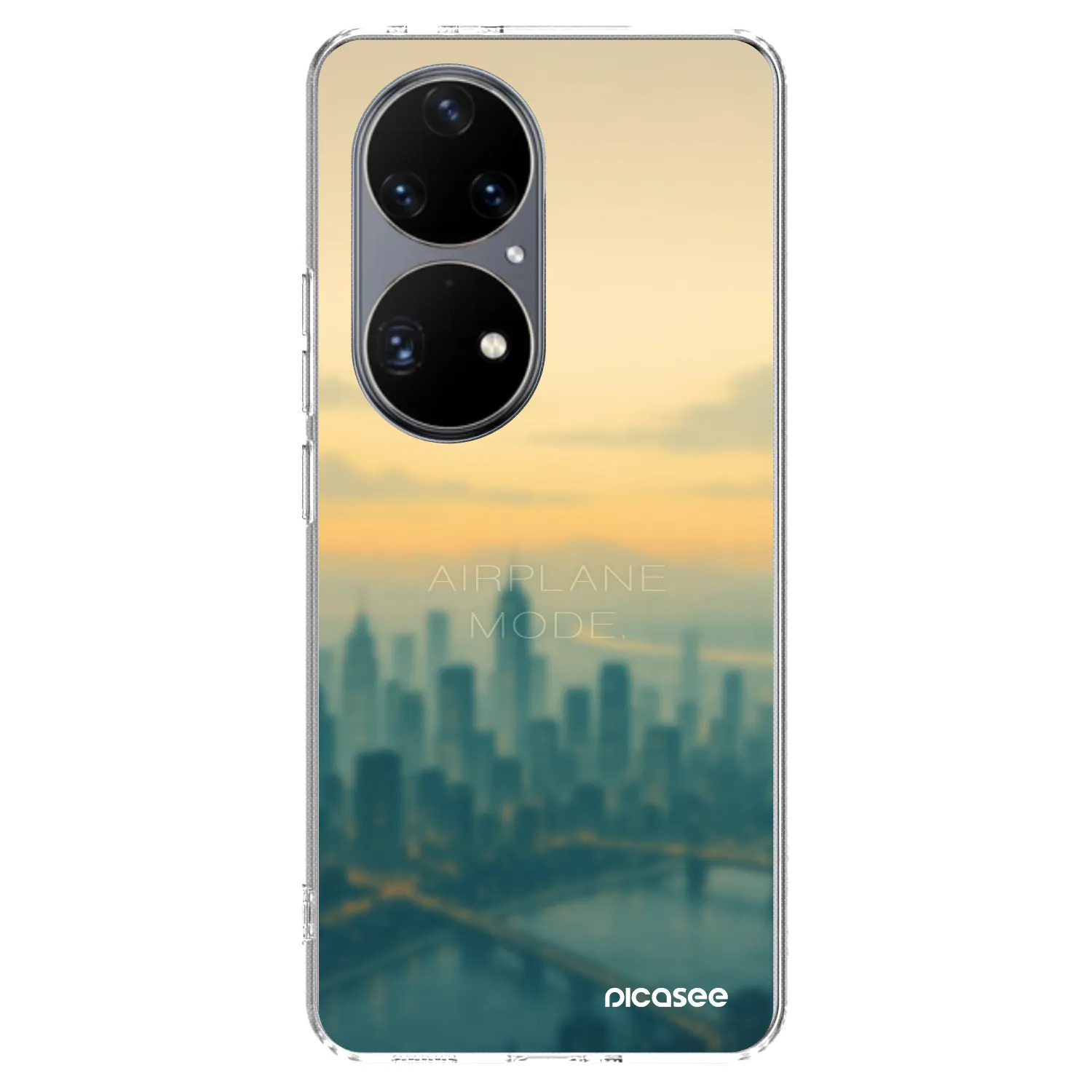Picasee silikonska prozirna maskica za Huawei P50 - Airplane mode