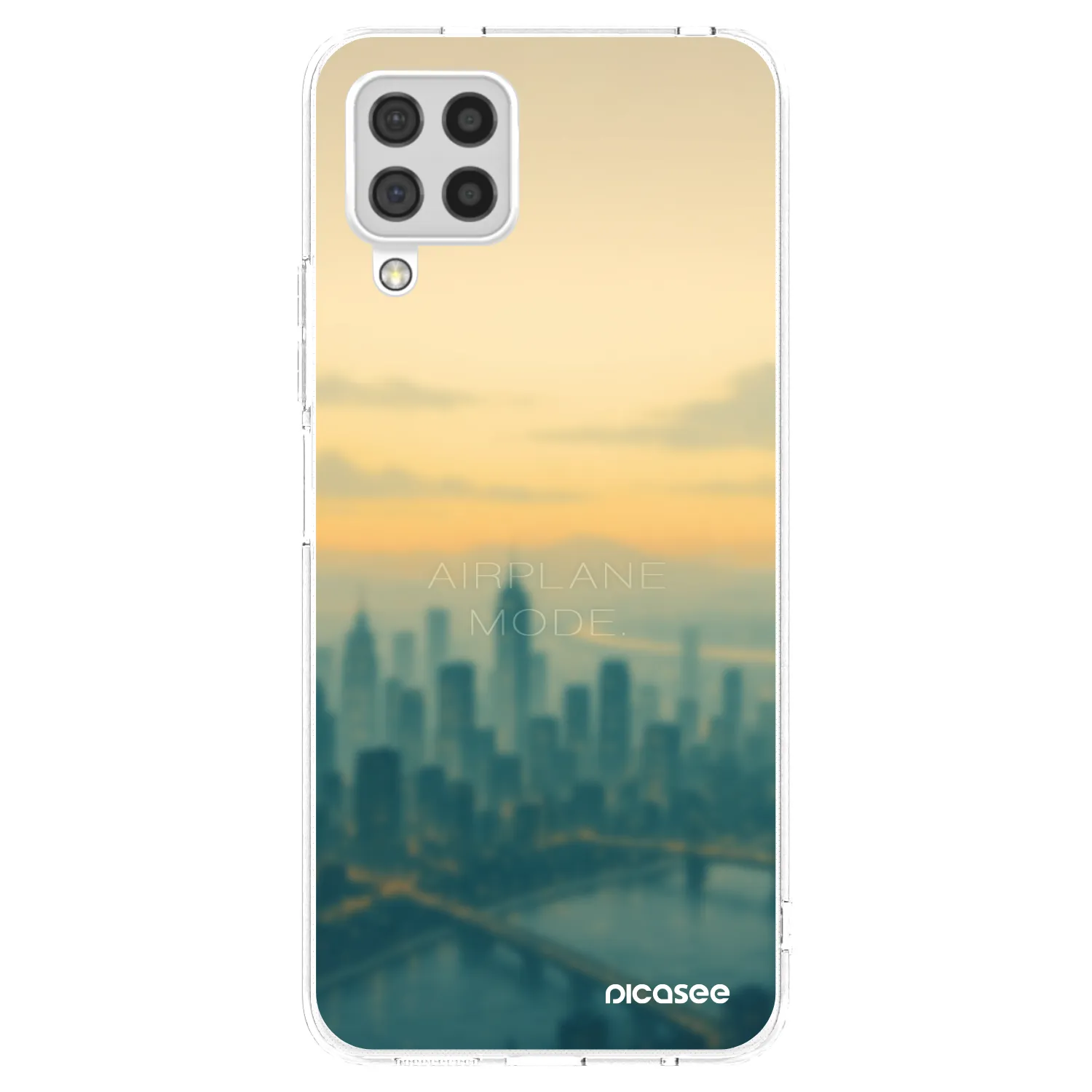 Picasee silikonska prozirna maskica za Samsung Galaxy A22 A225F 4G - Airplane mode