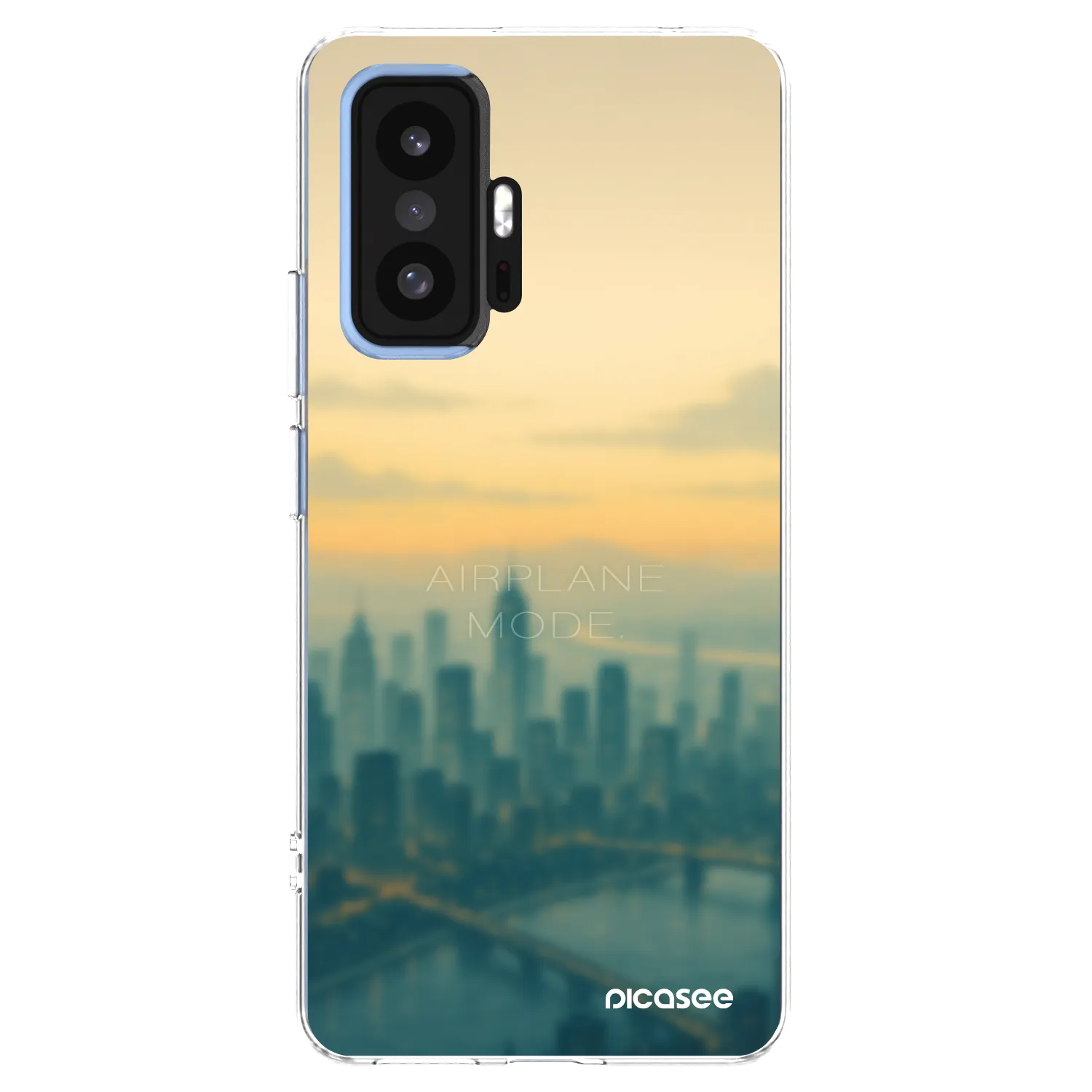 Picasee silikonska prozirna maskica za Xiaomi 11T - Airplane mode