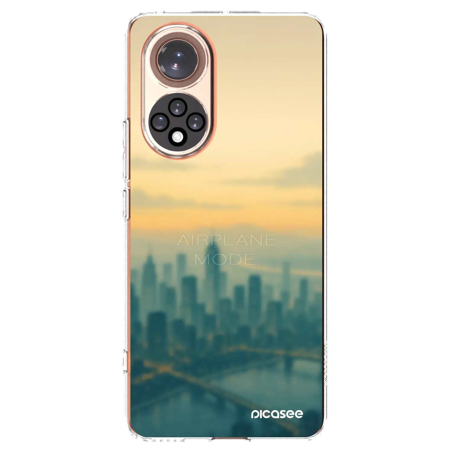 Picasee silikonska prozirna maskica za Honor 50 5G - Airplane mode