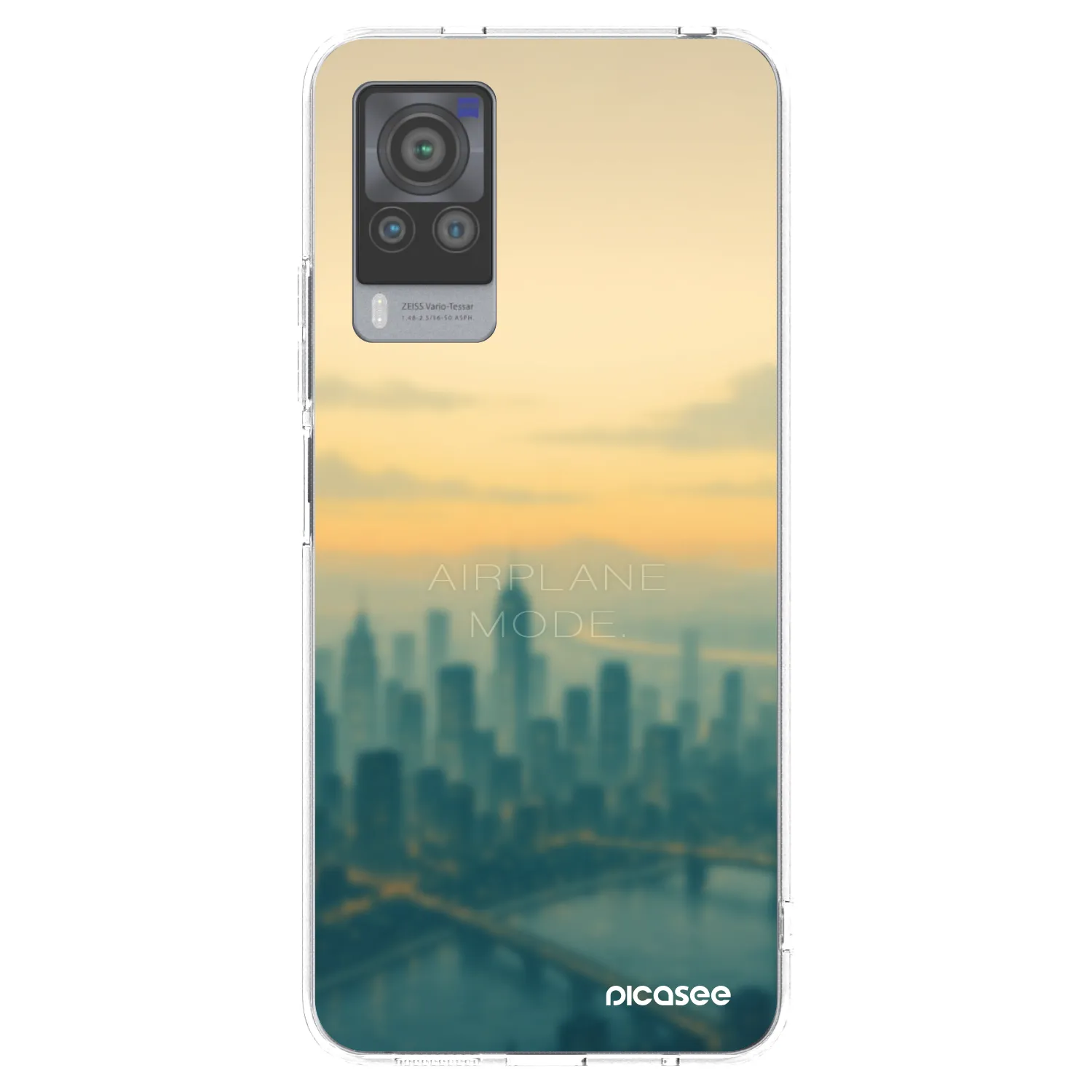 Picasee silikonska prozirna maskica za Vivo X60 Pro 5G - Airplane mode