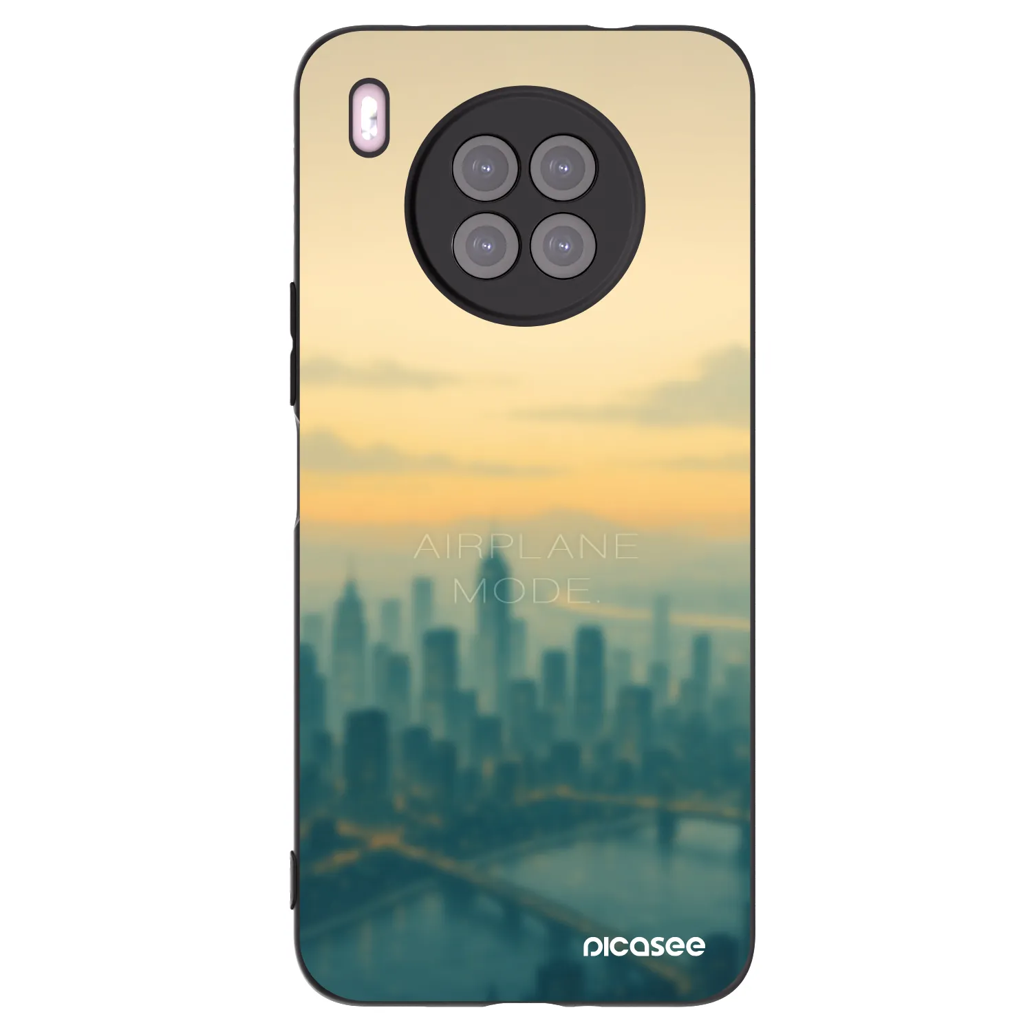 Picasee crna silikonska maskica za Huawei Nova 8i - Airplane mode