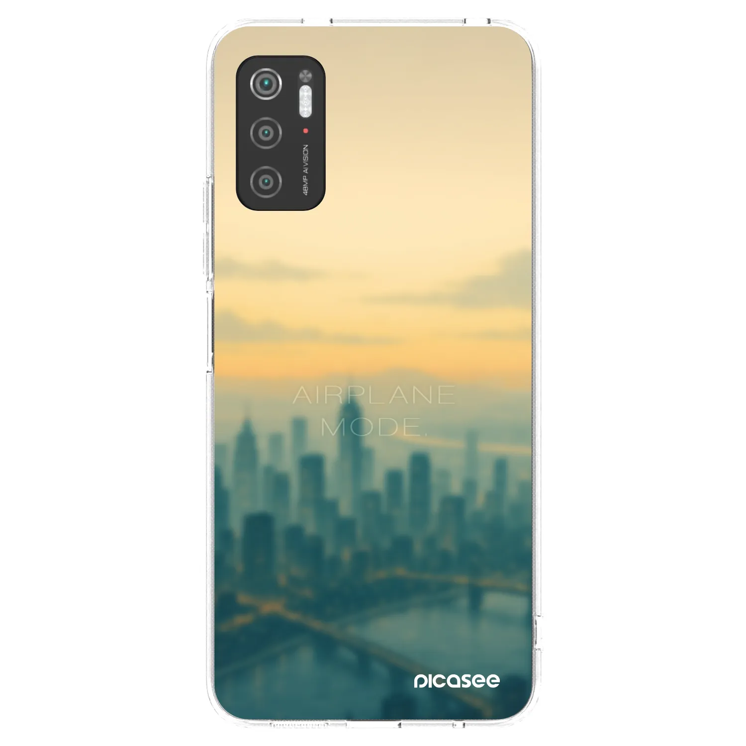 Picasee silikonska prozirna maskica za Xiaomi Poco M3 Pro 5G - Airplane mode