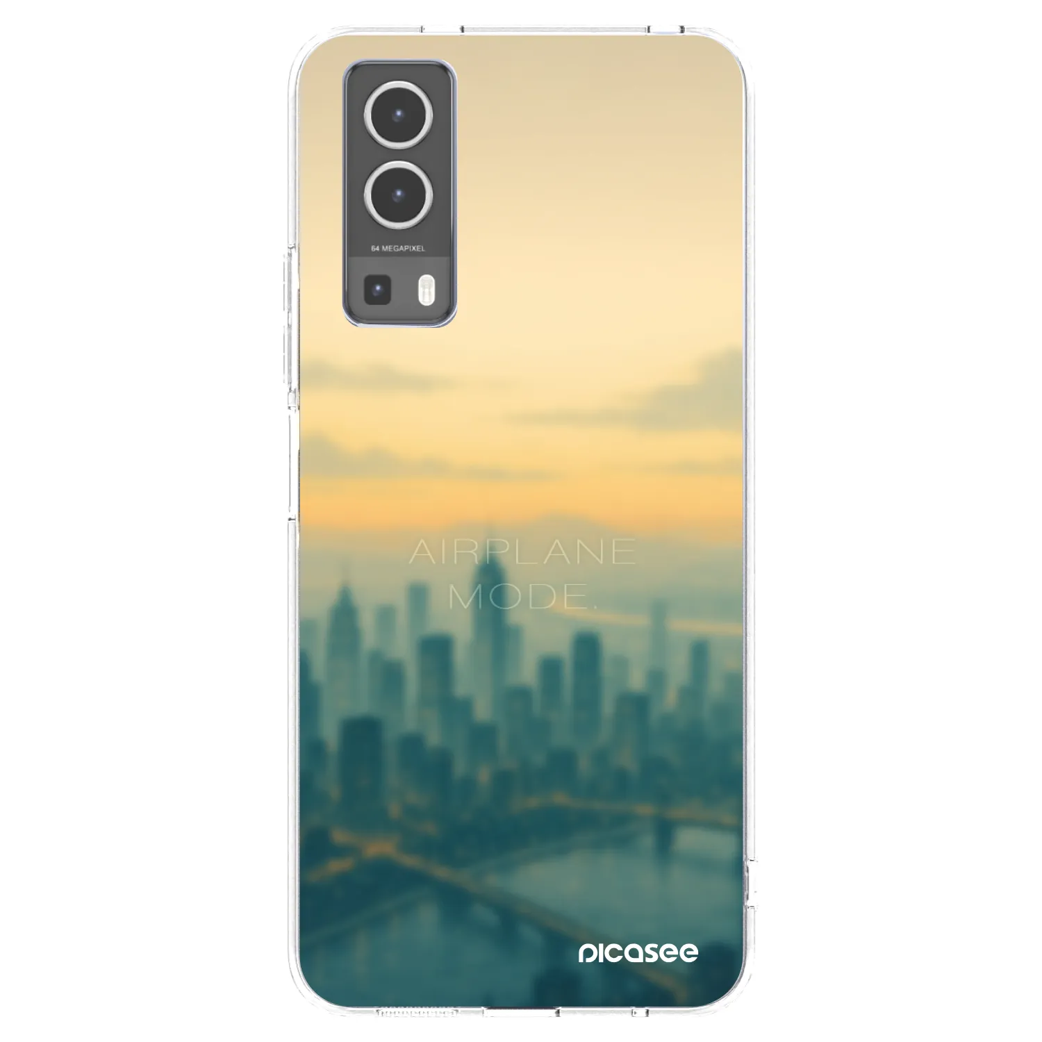 Picasee silikonska prozirna maskica za Vivo Y72 5G - Airplane mode