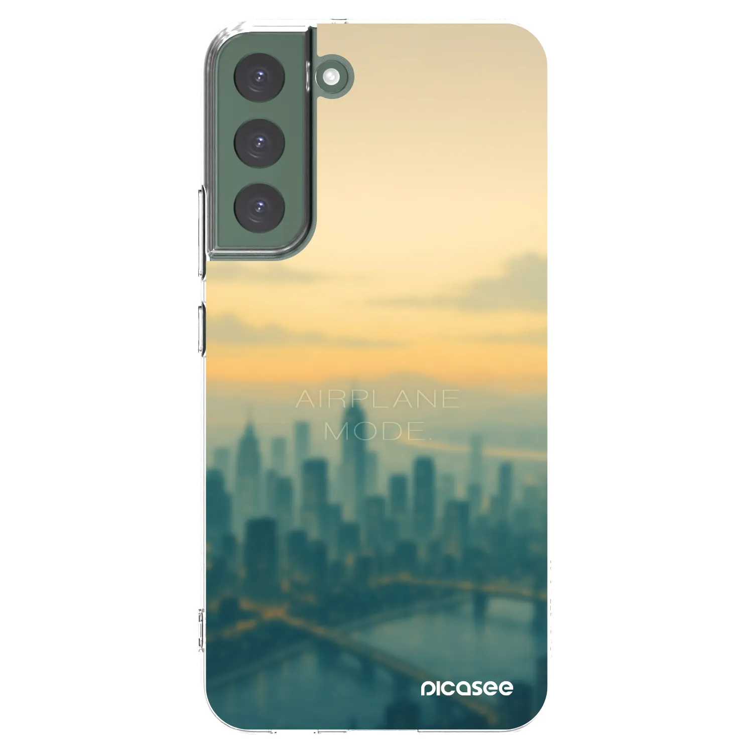 Picasee silikonska prozirna maskica za Samsung Galaxy S22+ 5G - Airplane mode