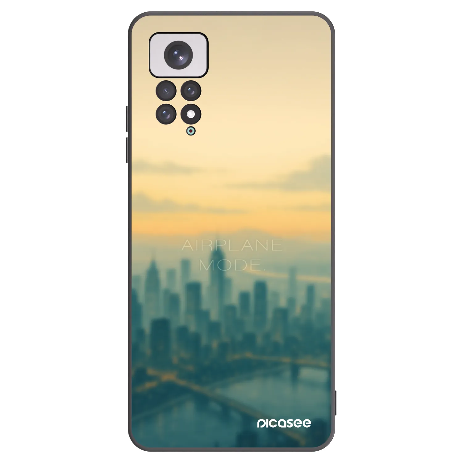 Picasee crna silikonska maskica za Xiaomi Redmi Note 11 - Airplane mode