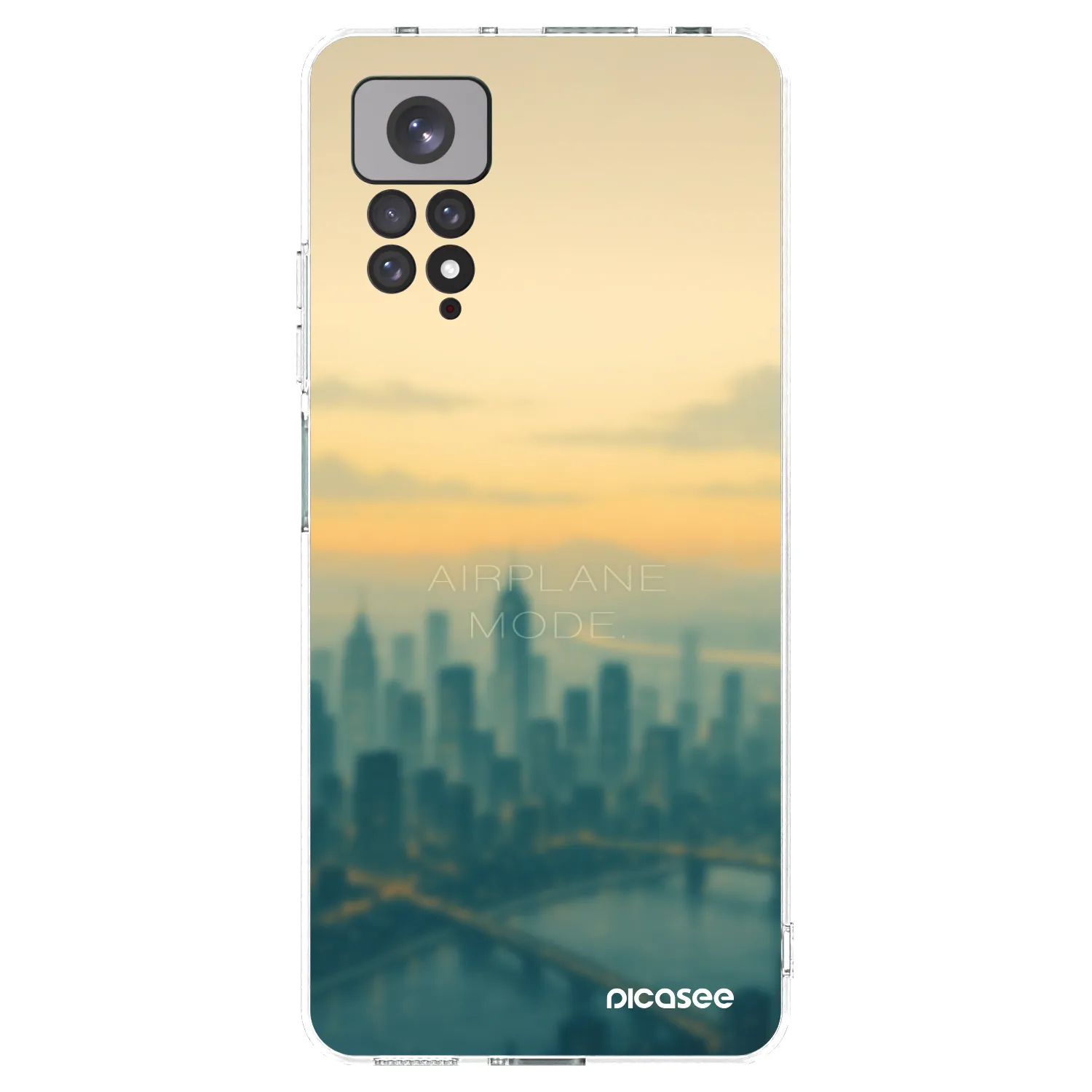 Picasee silikonska prozirna maskica za Xiaomi Redmi Note 11S 4G - Airplane mode