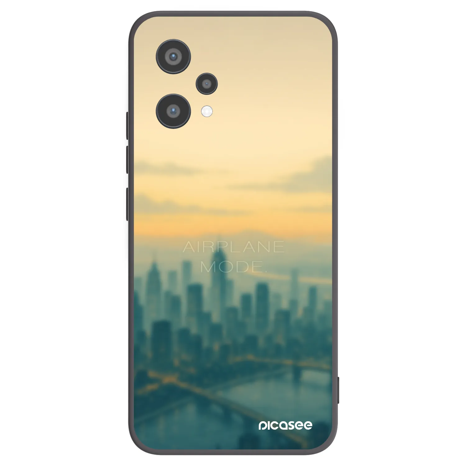 Picasee crna silikonska maskica za Realme 9 Pro 5G - Airplane mode