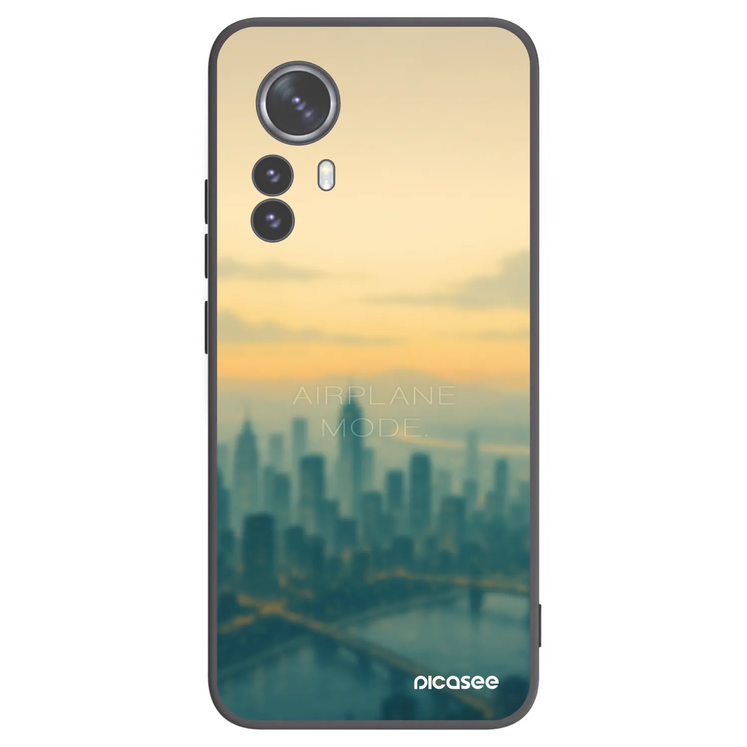 Picasee crna silikonska maskica za Xiaomi 12 Pro - Airplane mode