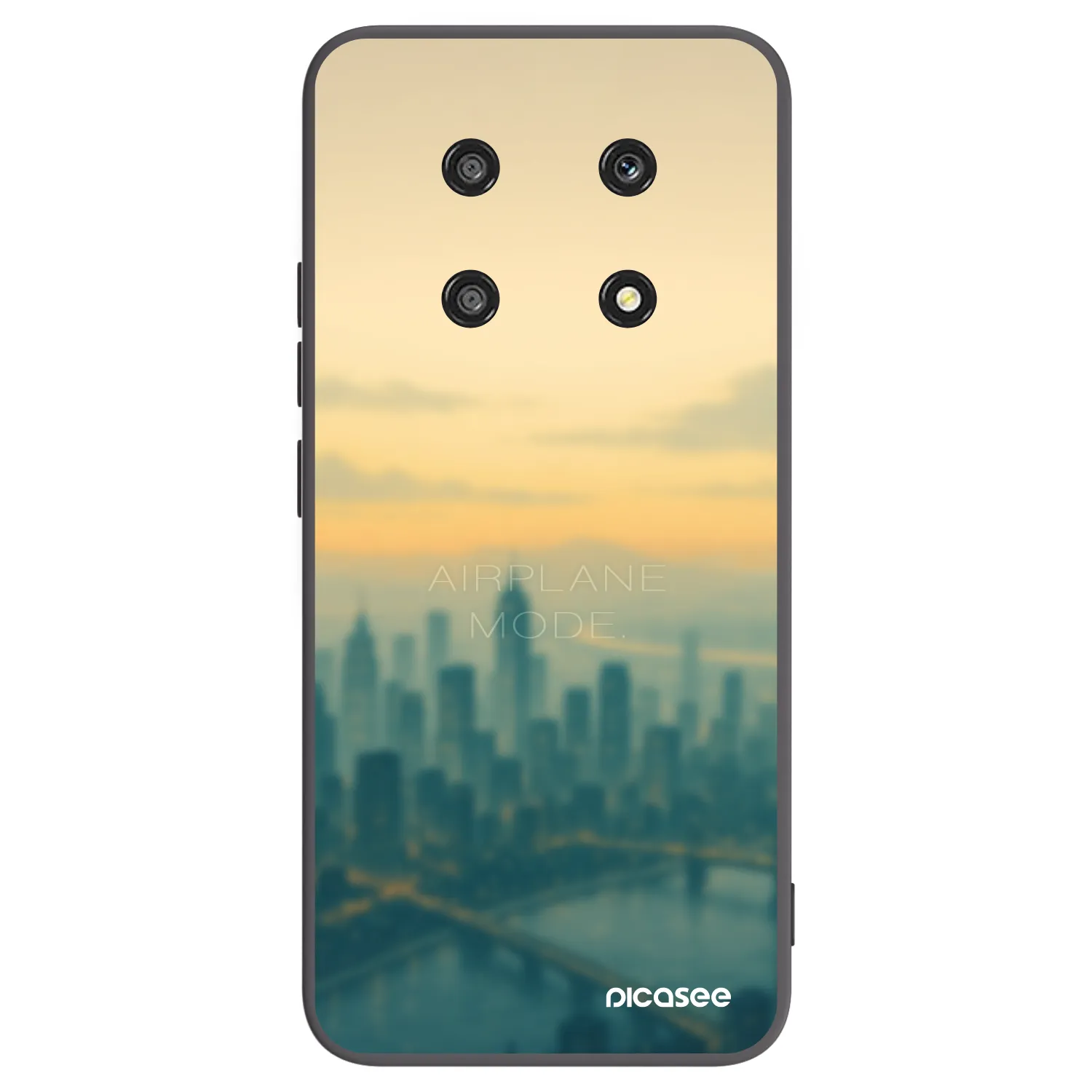 Picasee crna silikonska maskica za Honor Magic4 Lite 5G - Airplane mode