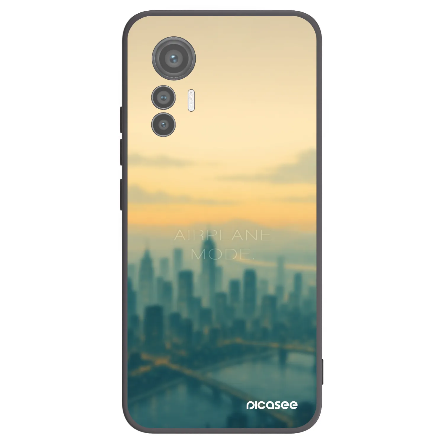 Picasee crna silikonska maskica za Xiaomi 12 Lite - Airplane mode