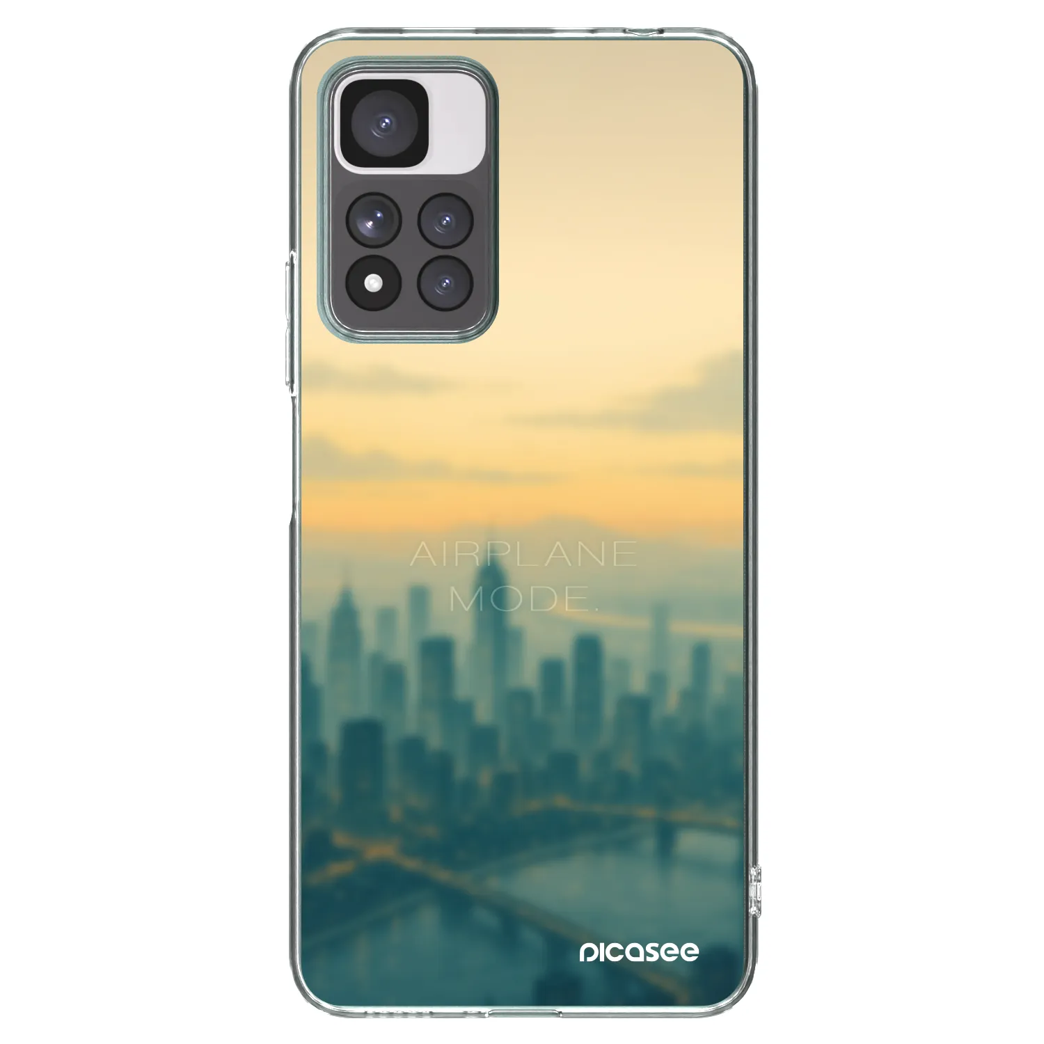 Picasee silikonska prozirna maskica za Xiaomi Redmi Note 11 Pro+ 5G - Airplane mode