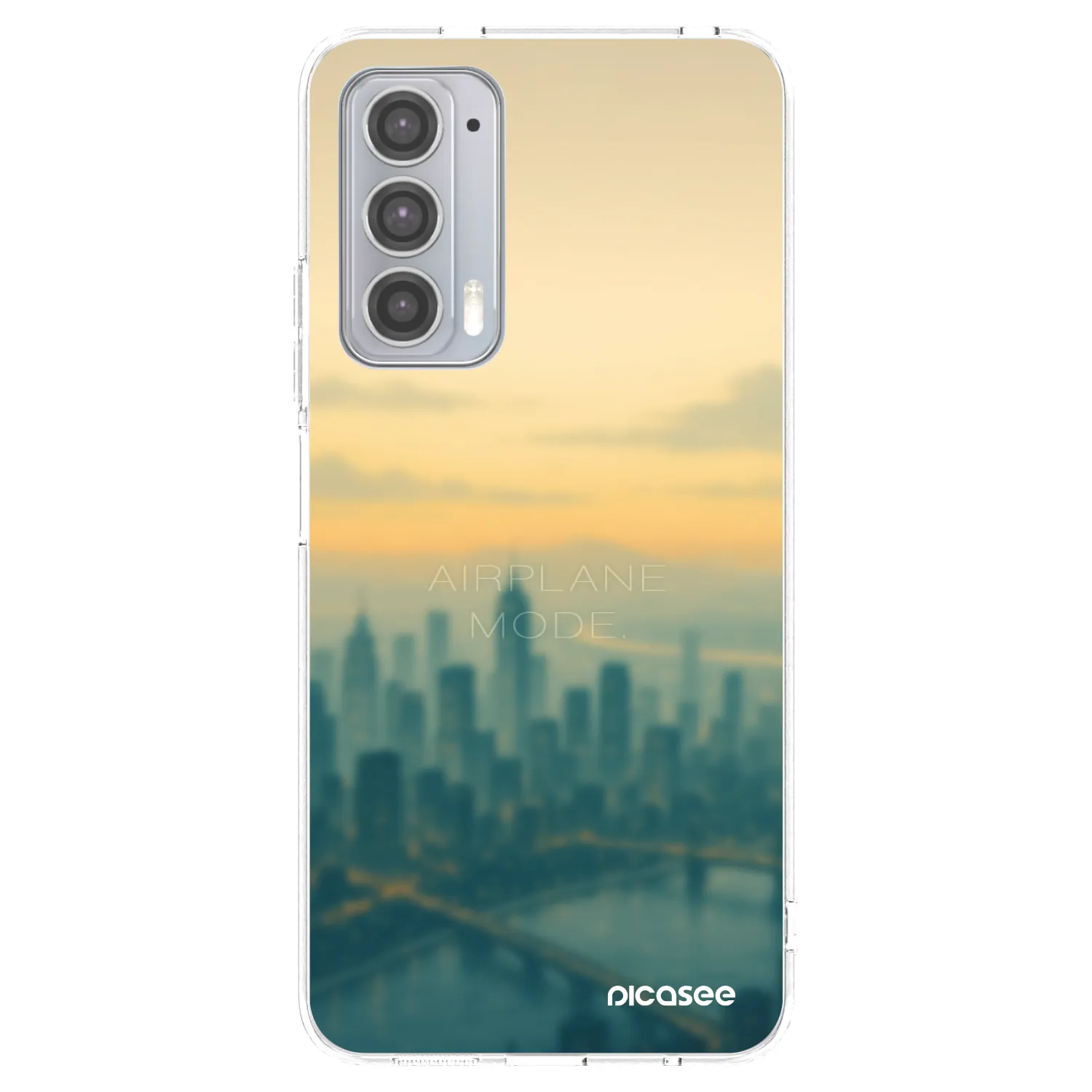 Picasee silikonska prozirna maskica za Motorola Edge 20 - Airplane mode