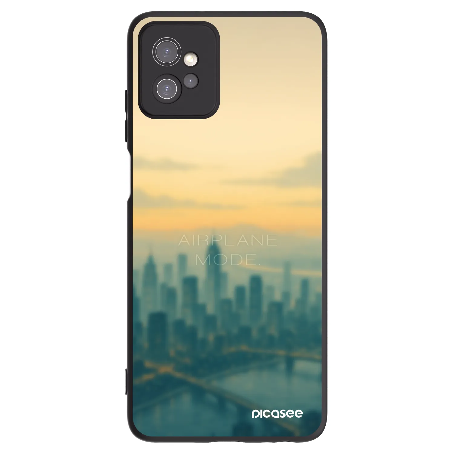 Picasee crna silikonska maskica za Motorola Moto G32 - Airplane mode