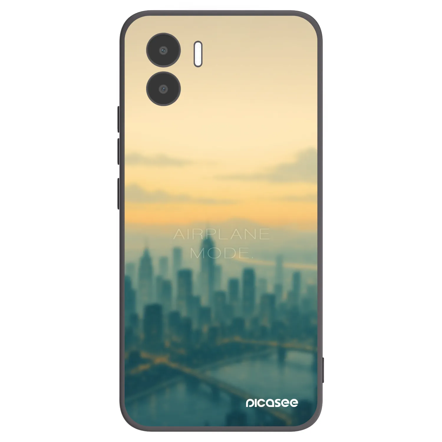 Picasee crna silikonska maskica za Xiaomi Redmi A1 - Airplane mode