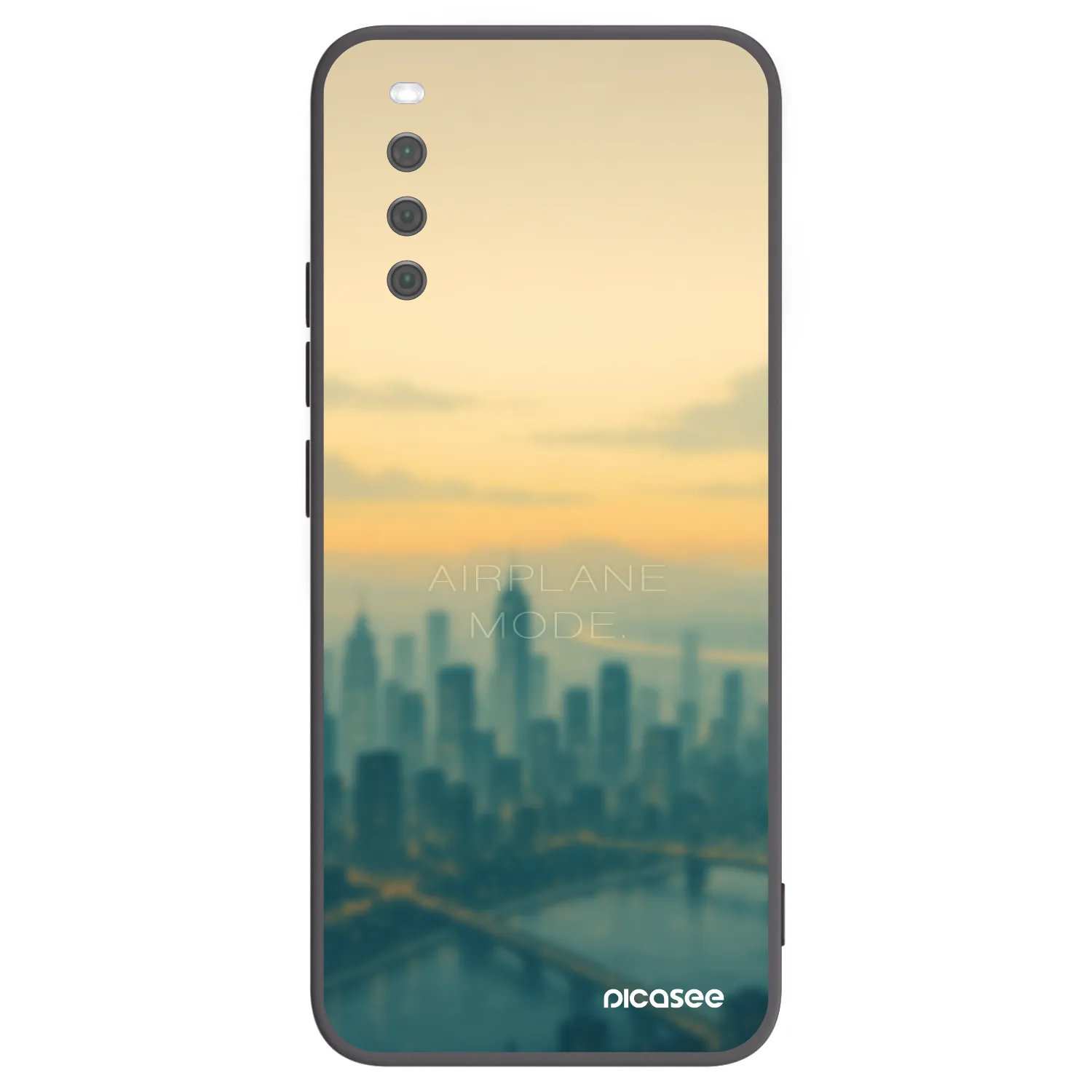 Picasee crna silikonska maskica za Sony Xperia 10 III - Airplane mode
