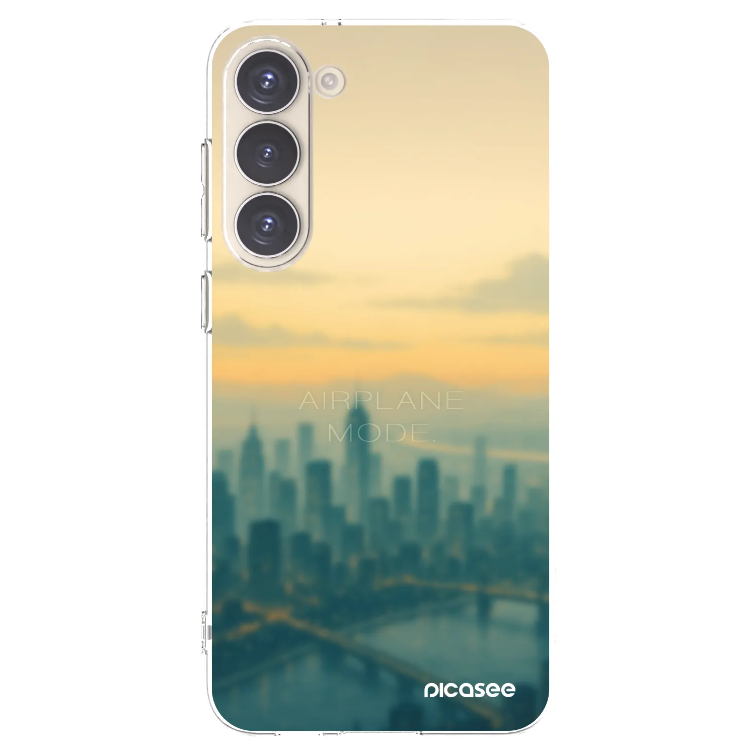 Picasee silikonska prozirna maskica za Samsung Galaxy S23+ 5G - Airplane mode