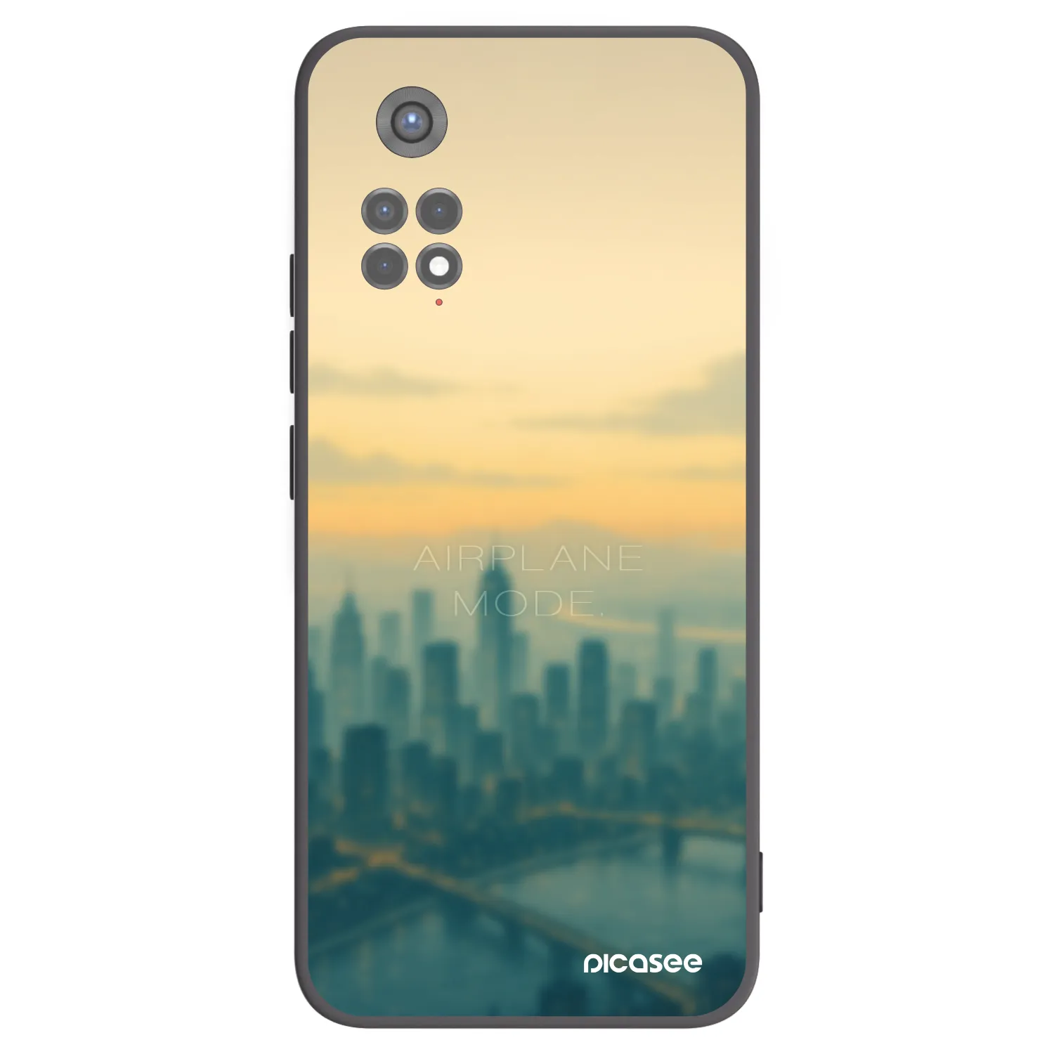 Picasee crna silikonska maskica za Xiaomi Redmi Note 11S 5G - Airplane mode