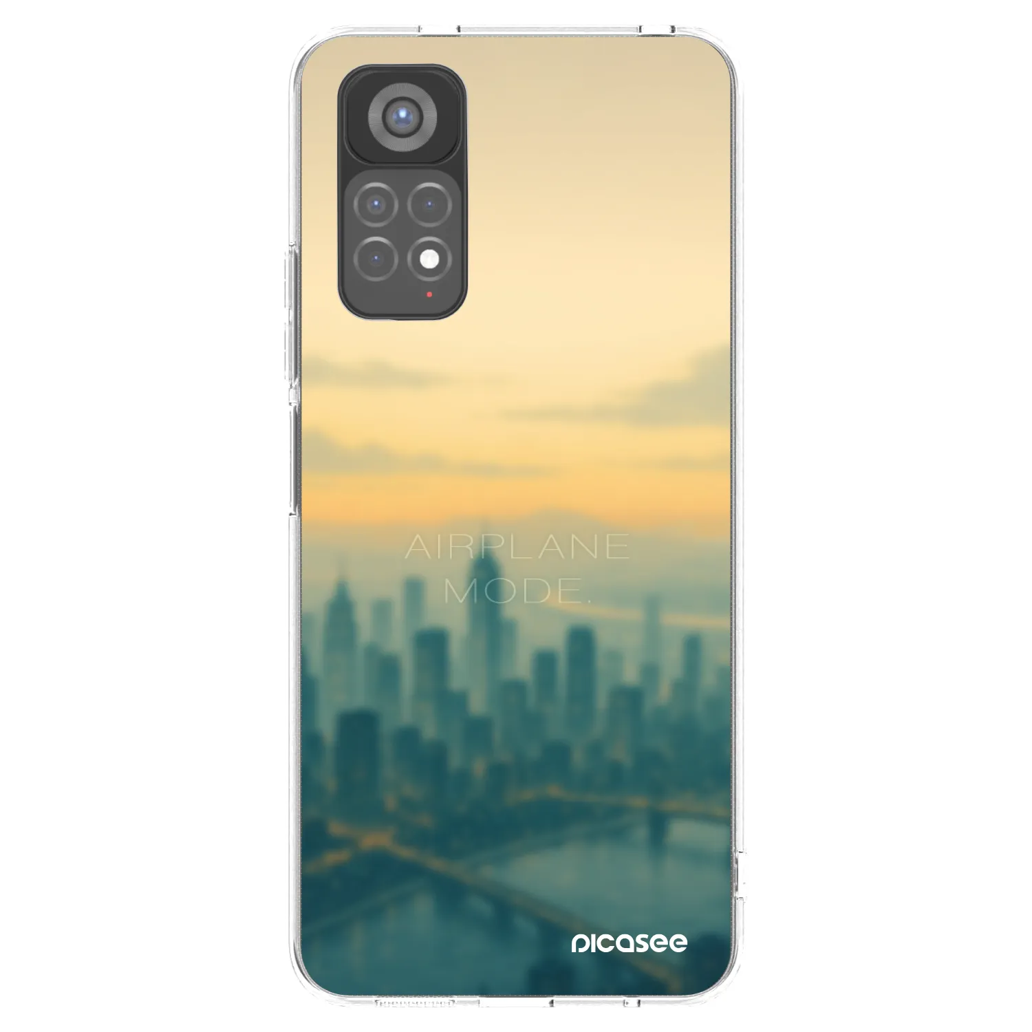 Picasee silikonska prozirna maskica za Xiaomi Redmi Note 11S 5G - Airplane mode