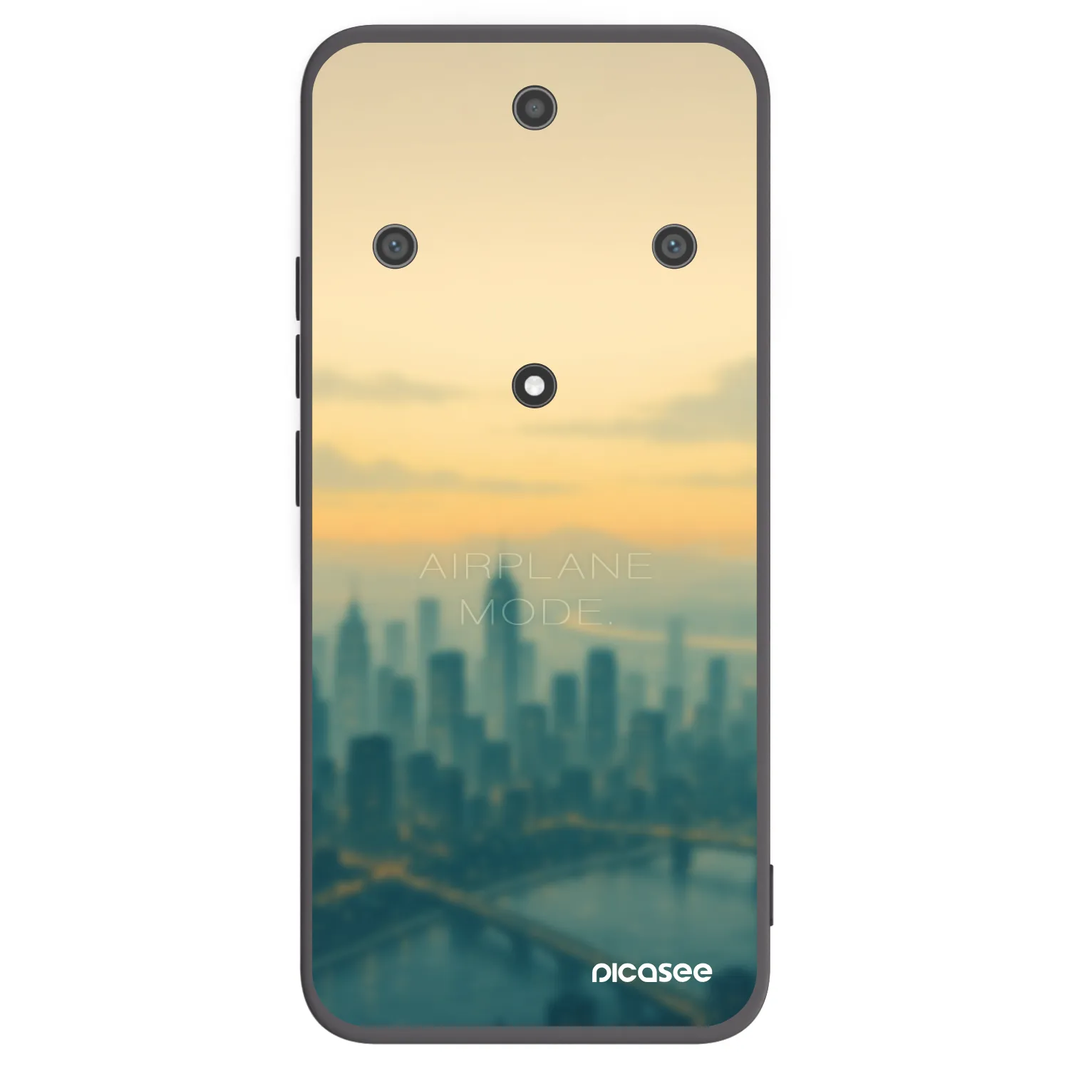 Picasee crna silikonska maskica za Honor Magic5 Lite 5G - Airplane mode