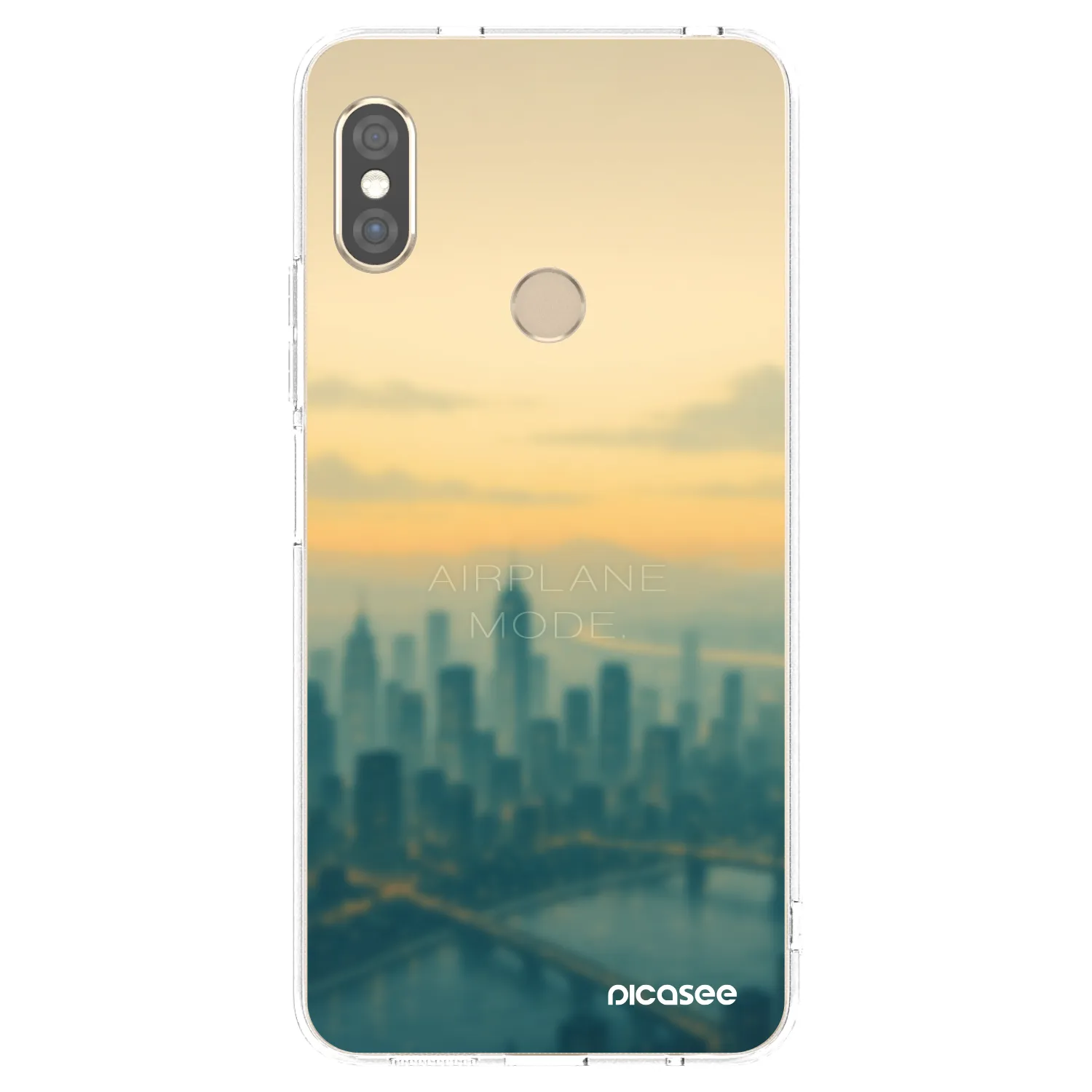 Picasee silikonska prozirna maskica za Xiaomi Redmi Note 5 Global - Airplane mode