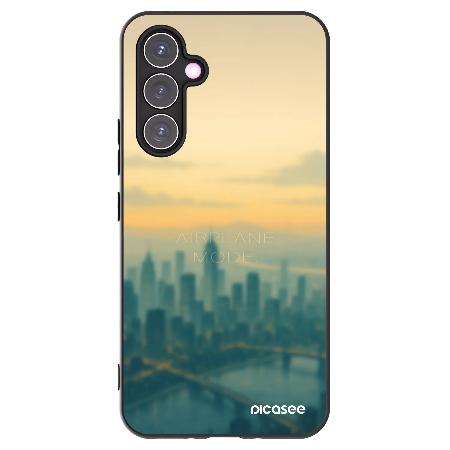 Picasee crna silikonska maskica za Samsung Galaxy A54 5G A546B - Airplane mode