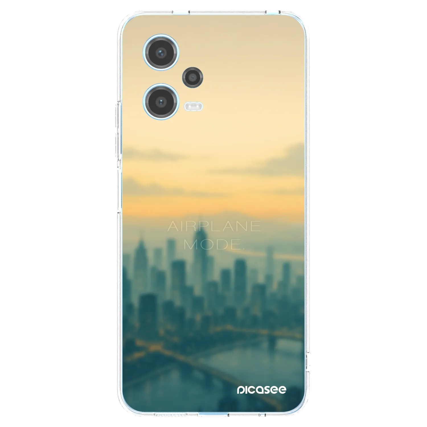 Picasee silikonska prozirna maskica za Xiaomi Redmi Note 12 5G - Airplane mode