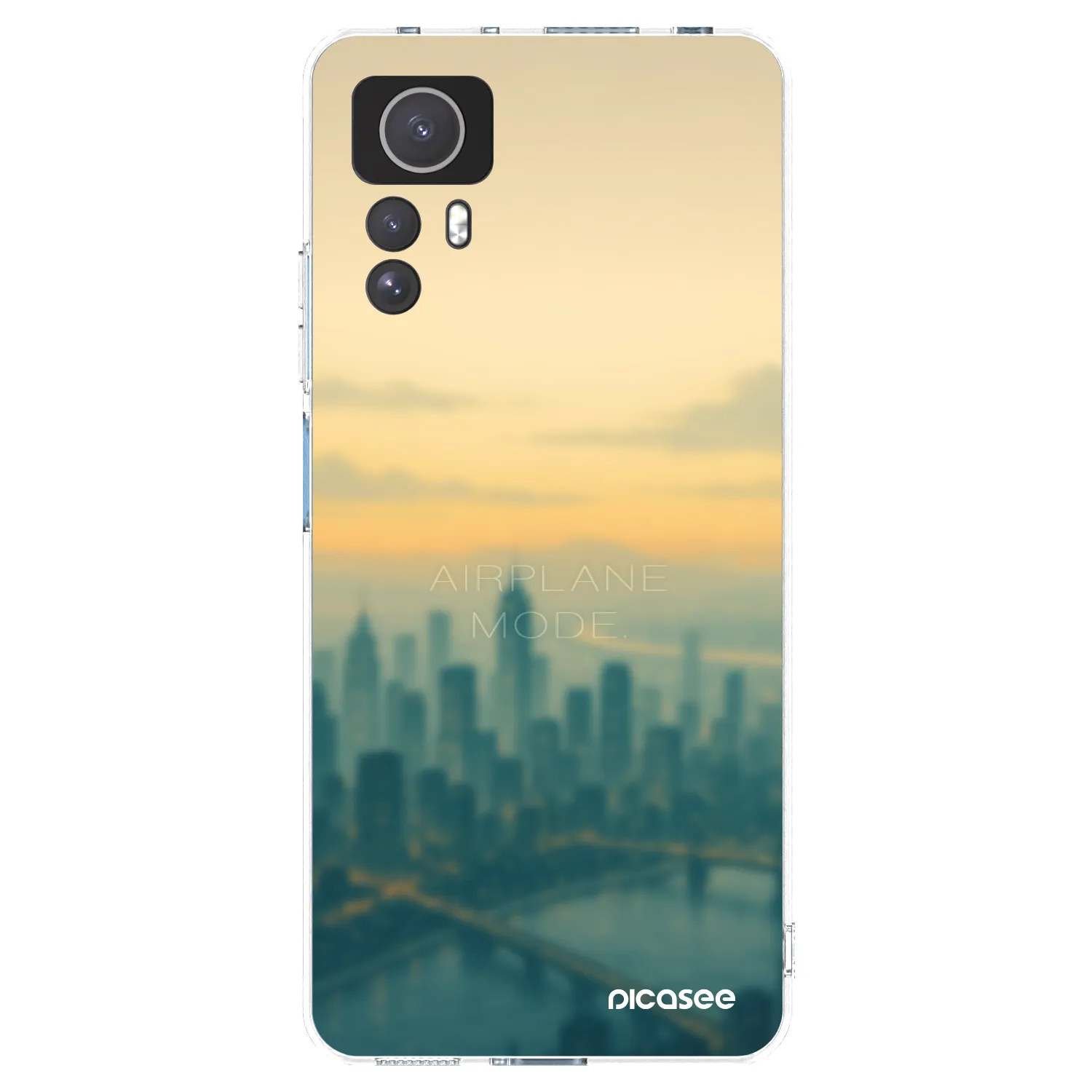 Picasee silikonska prozirna maskica za Xiaomi Redmi Note 12S - Airplane mode