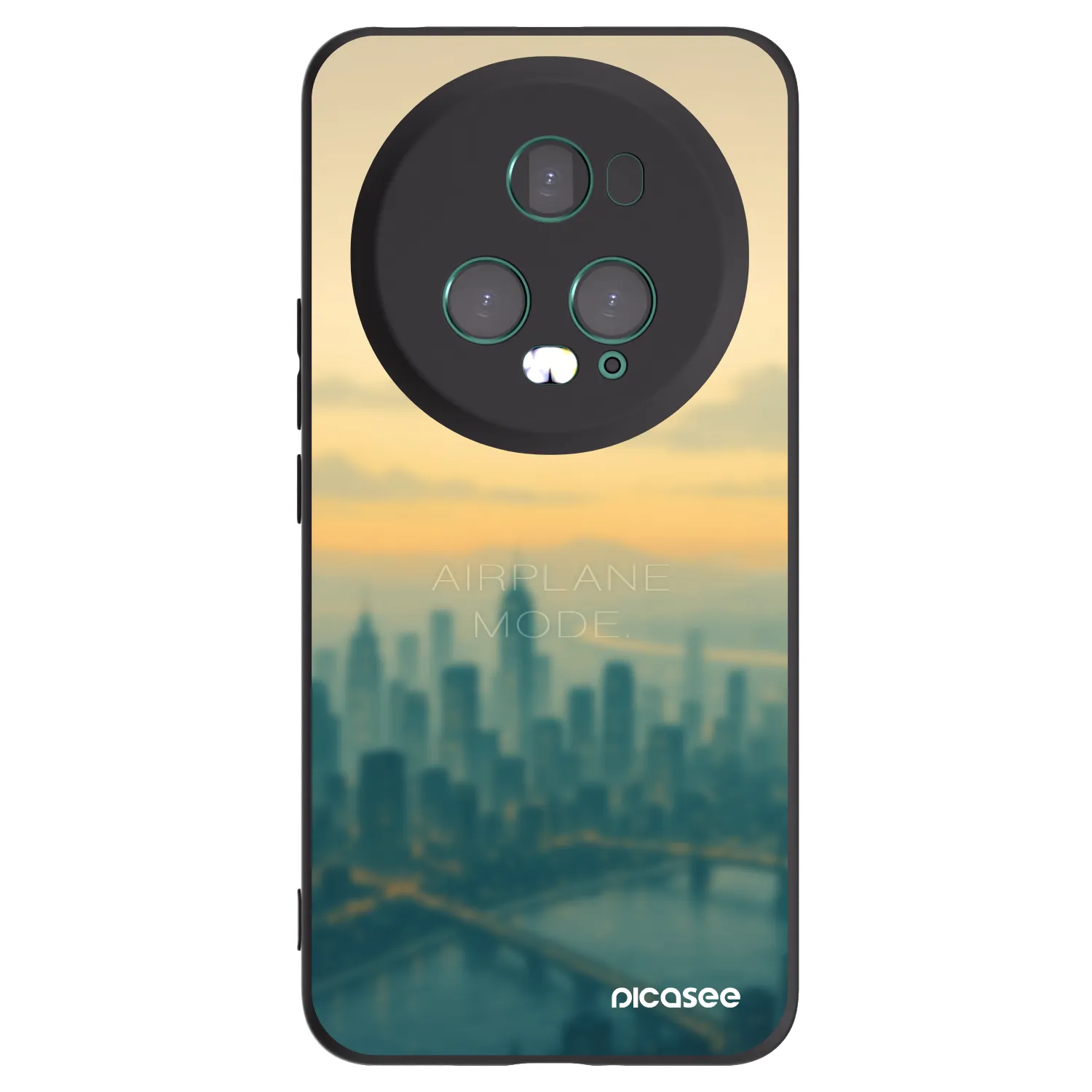 Picasee crna silikonska maskica za Honor Magic5 Pro - Airplane mode
