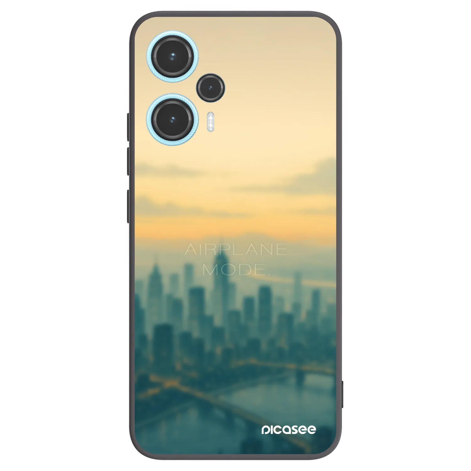 Picasee crna silikonska maskica za Xiaomi Poco F5 - Airplane mode