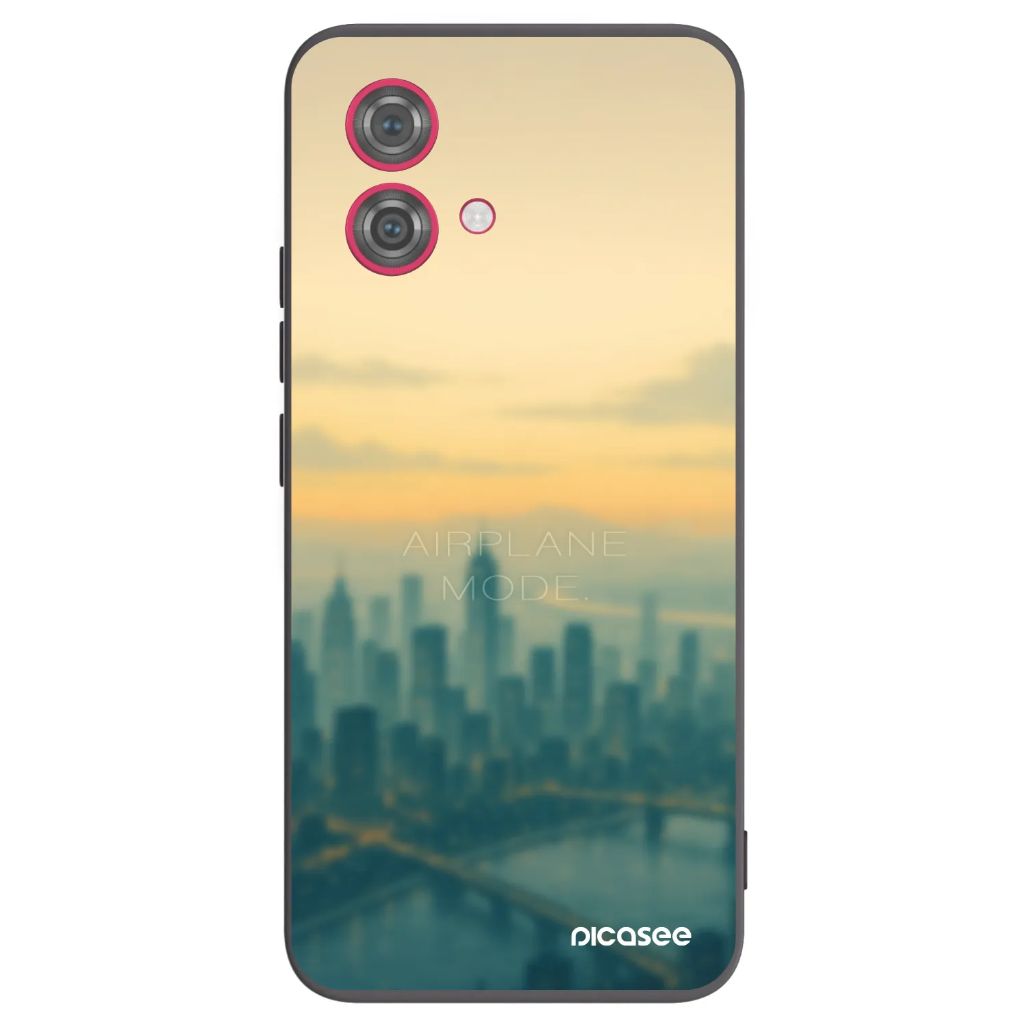 Picasee crna silikonska maskica za Motorola Moto G84 5G - Airplane mode