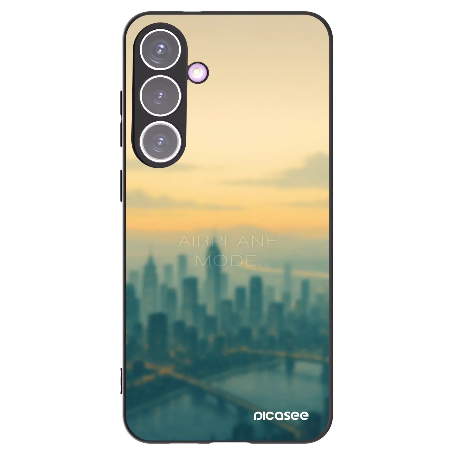 Picasee crna silikonska maskica za Samsung Galaxy S24+ S926B 5G - Airplane mode