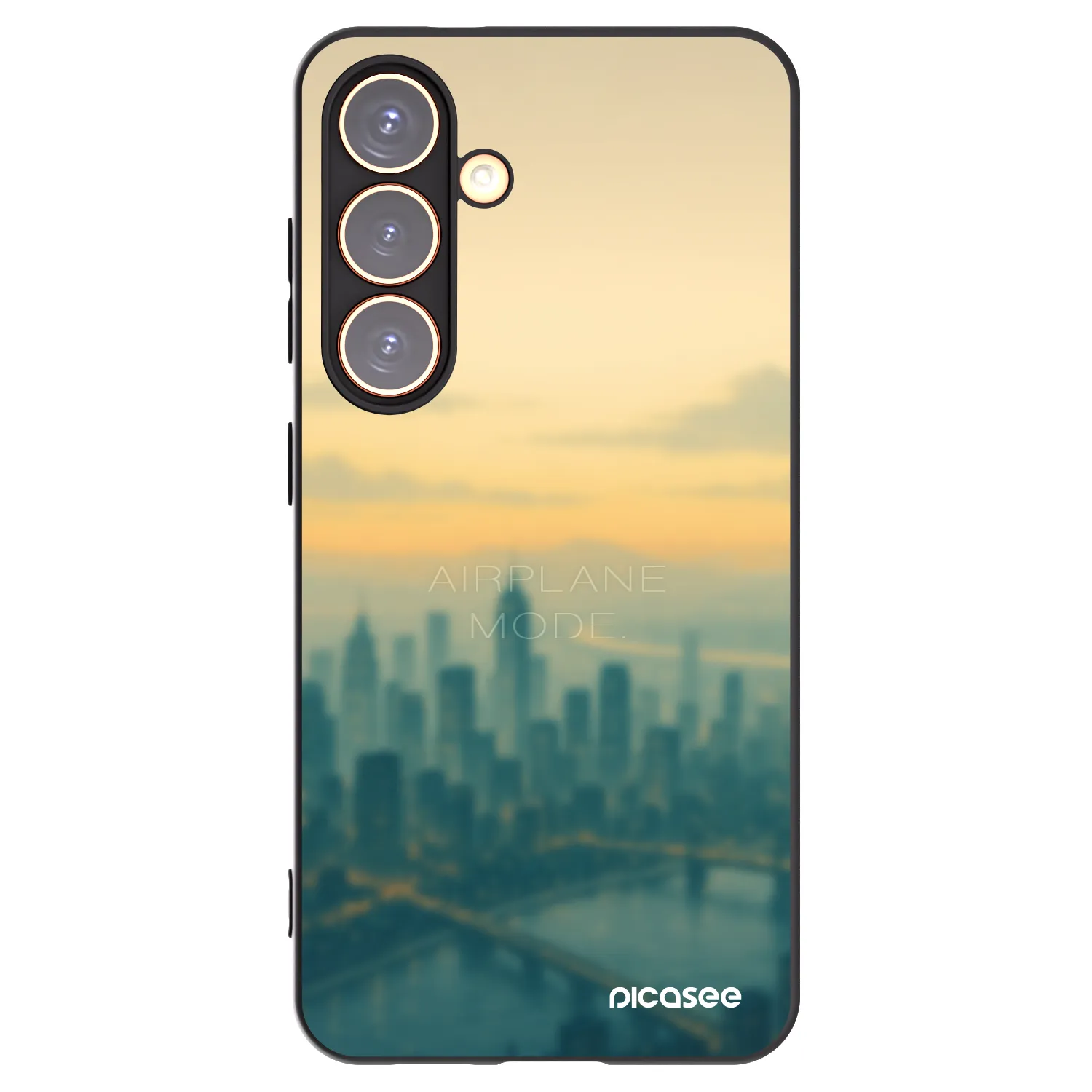 Picasee crna silikonska maskica za Samsung Galaxy S24 S921B 5G - Airplane mode