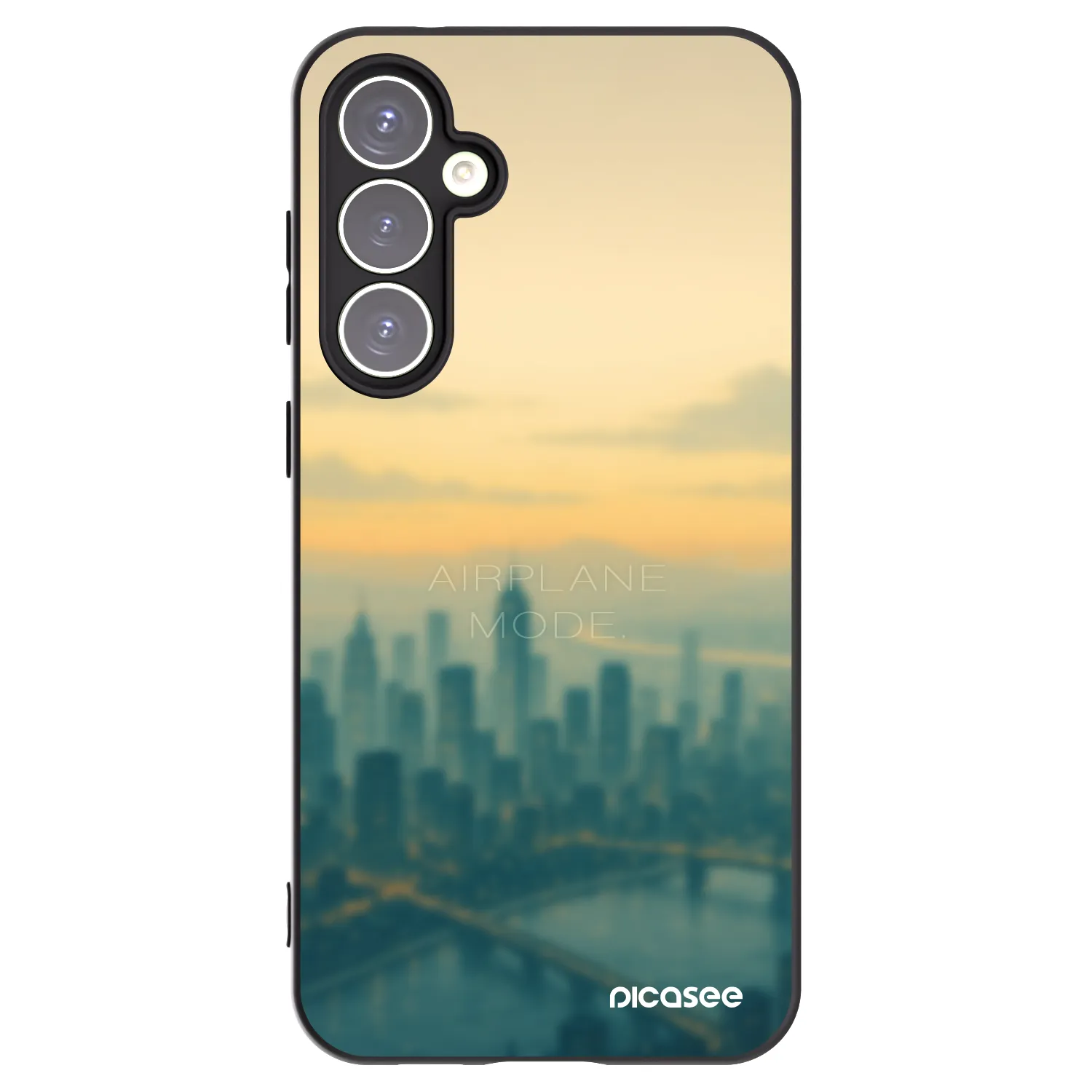 Picasee crna silikonska maskica za Samsung Galaxy S23 FE S711B - Airplane mode