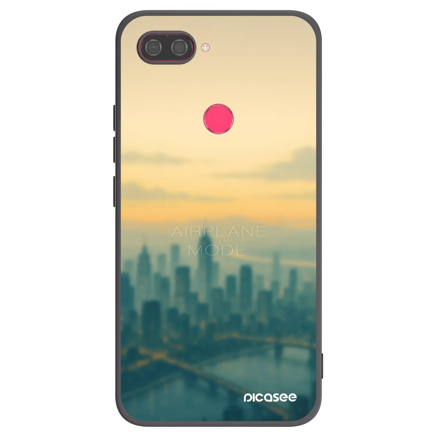 Picasee crna silikonska maskica za Xiaomi Mi 8 Lite - Airplane mode