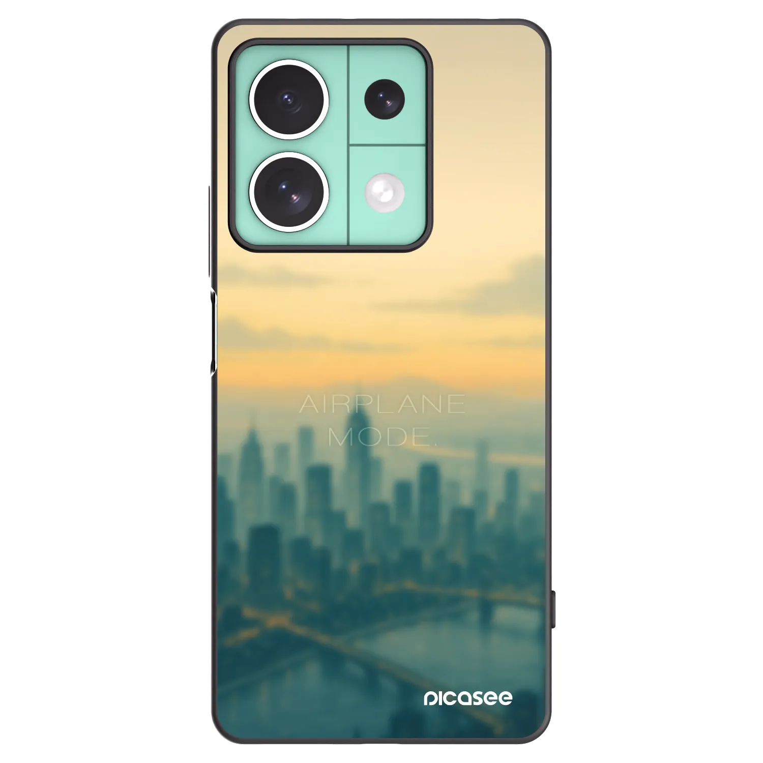 Picasee crna silikonska maskica za Xiaomi Redmi Note 13 5G - Airplane mode