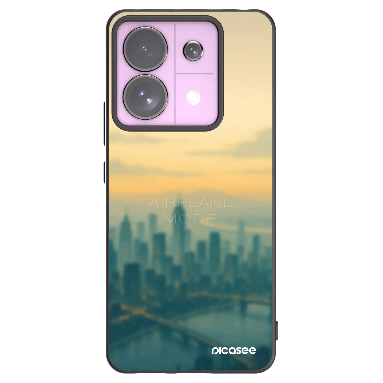 Picasee crna silikonska maskica za Xiaomi Redmi Note 13 Pro 5G - Airplane mode