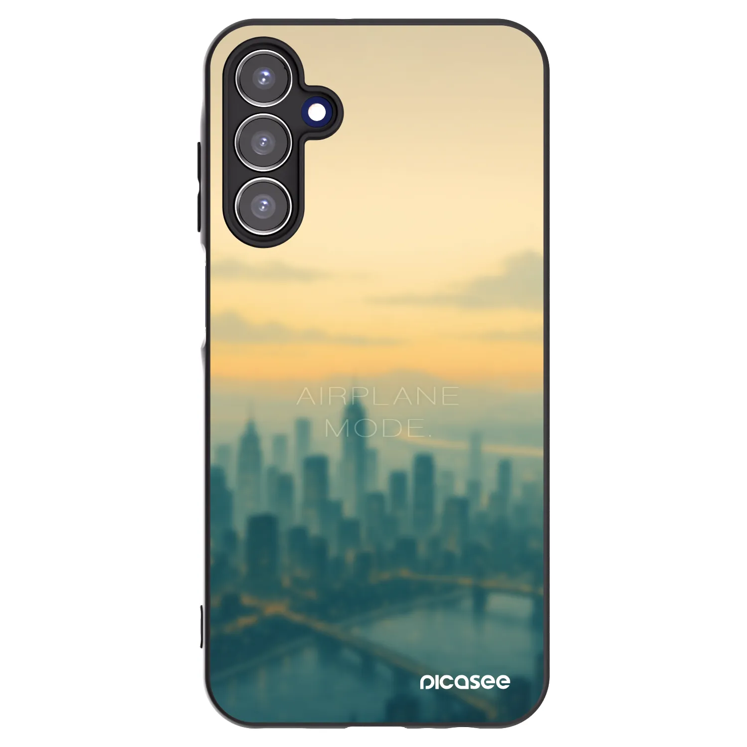 Picasee crna silikonska maskica za Samsung Galaxy A15 A156B 5G - Airplane mode