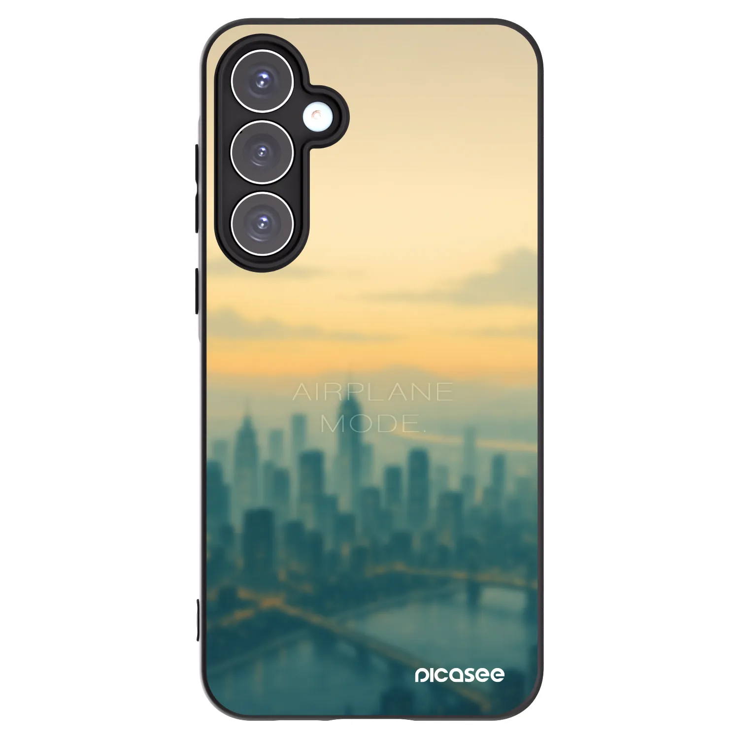 Picasee crna silikonska maskica za Samsung Galaxy A55 5G A556B - Airplane mode