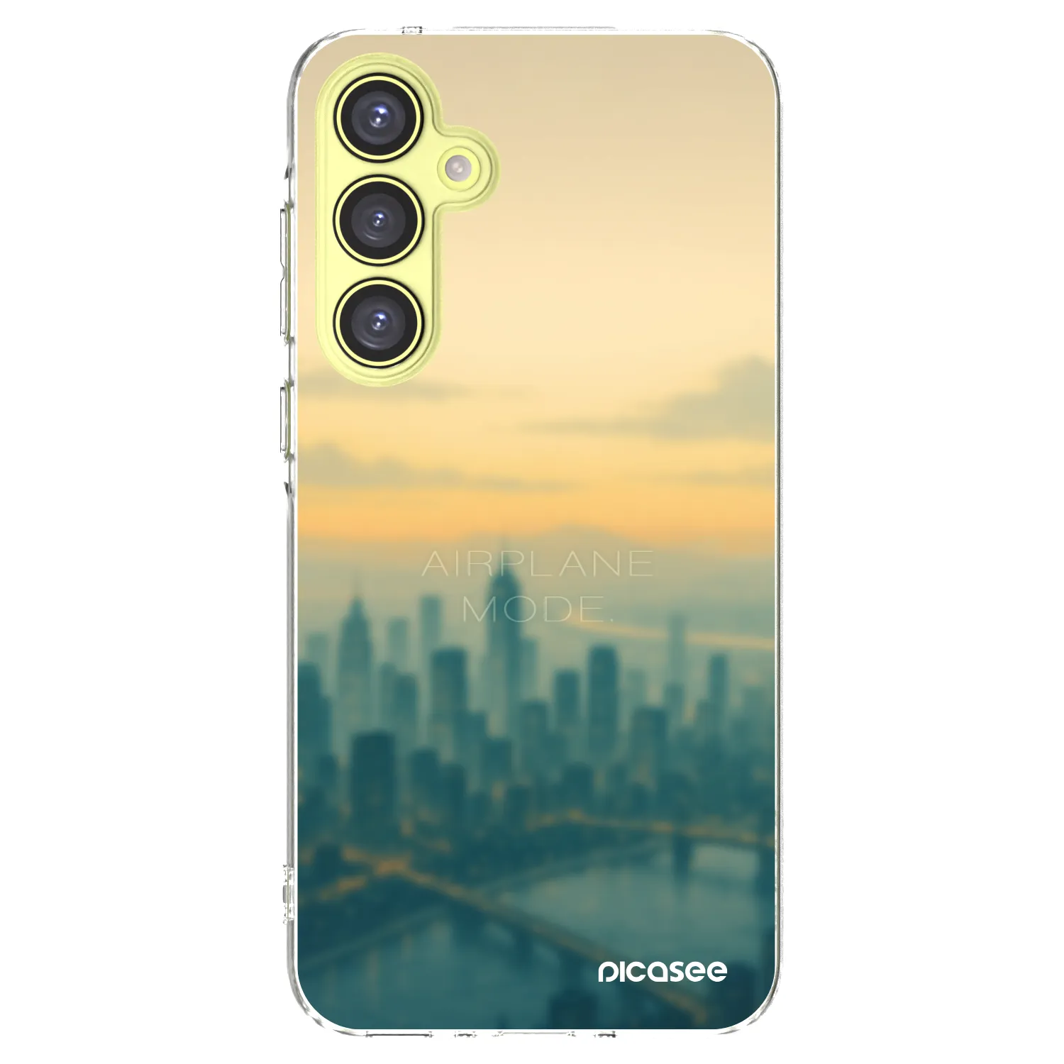 Picasee silikonska prozirna maskica za Samsung Galaxy A35 5G A356B - Airplane mode