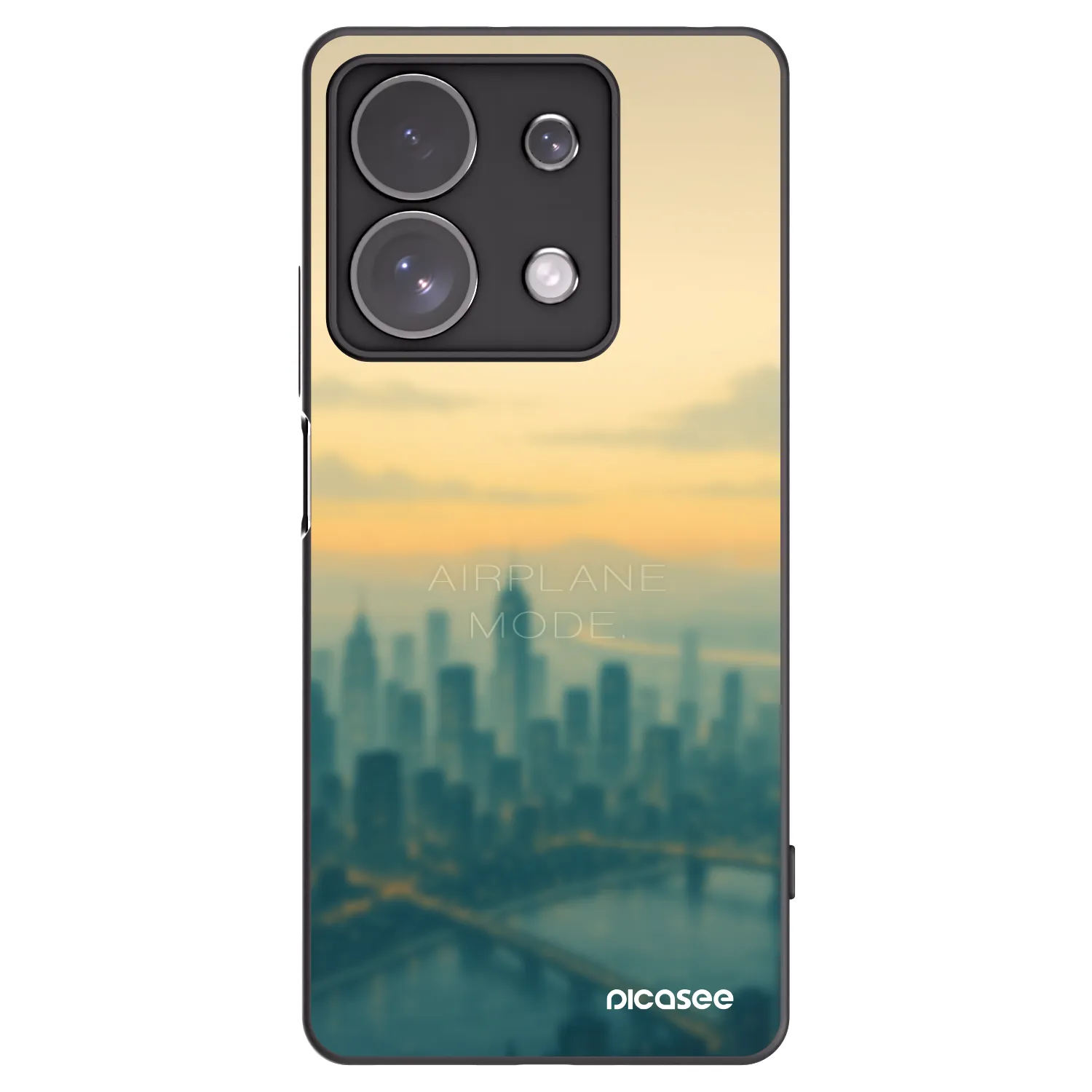 Picasee crna silikonska maskica za Xiaomi Redmi Note 13 Pro 4G - Airplane mode
