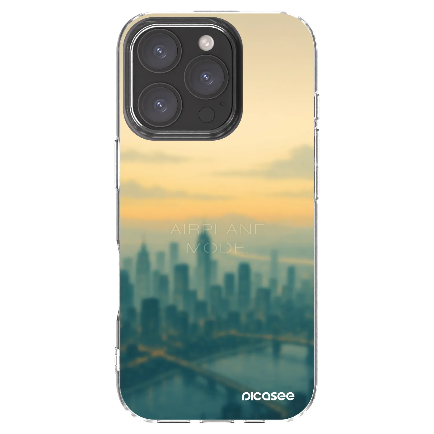 Picasee silikonska prozirna maskica za Apple iPhone 16 Pro - Airplane mode
