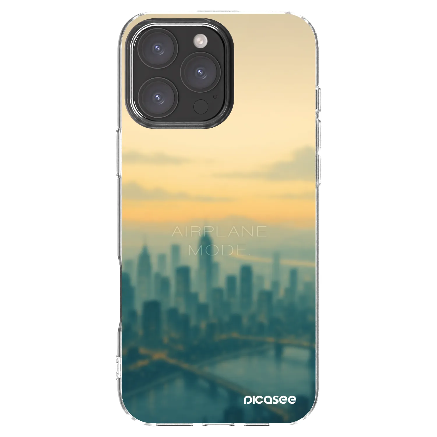 Picasee silikonska prozirna maskica za Apple iPhone 16 Pro Max - Airplane mode